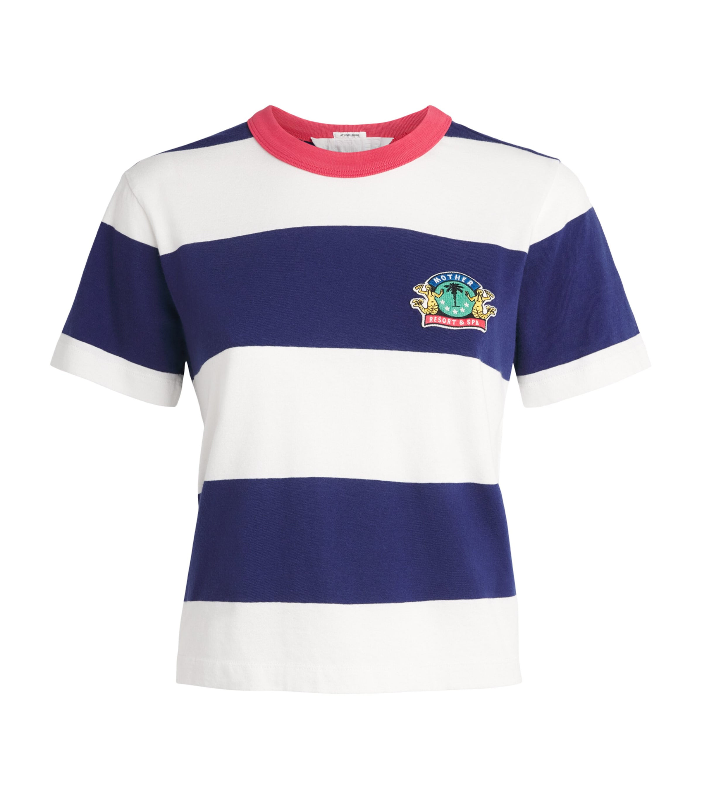MOTHER Womens Cotton Goodie Goodie T-Shirt True Blue And Fluff