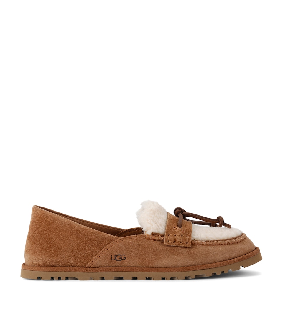 UGG Suede Zora Loafers Tan Comb
