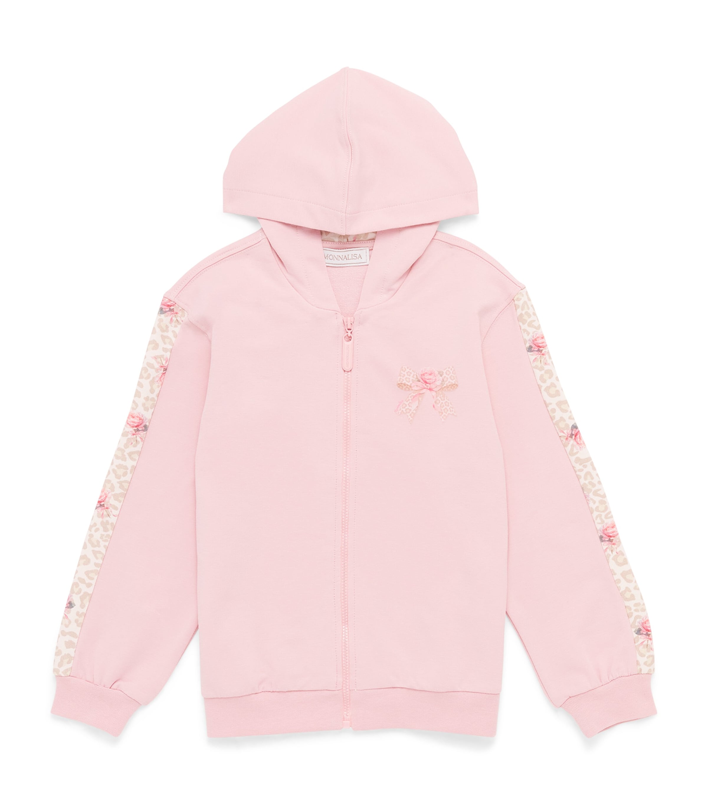 Monnalisa Bow and Rose Hoodie (6 Months-6 Years) Lotus