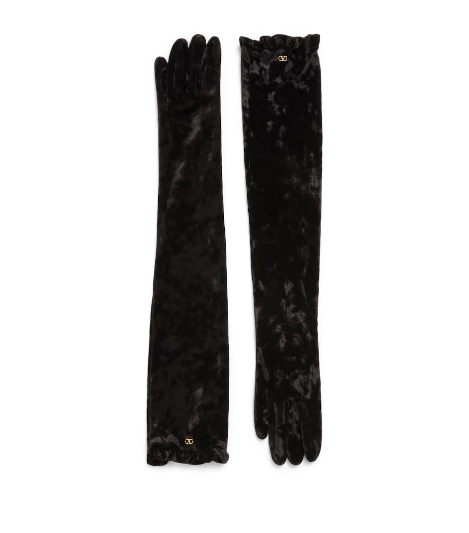 Long Chenille VLogo Gloves