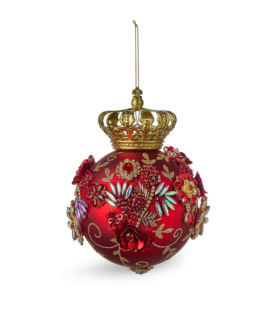 Glass Crown Jewels Bauble