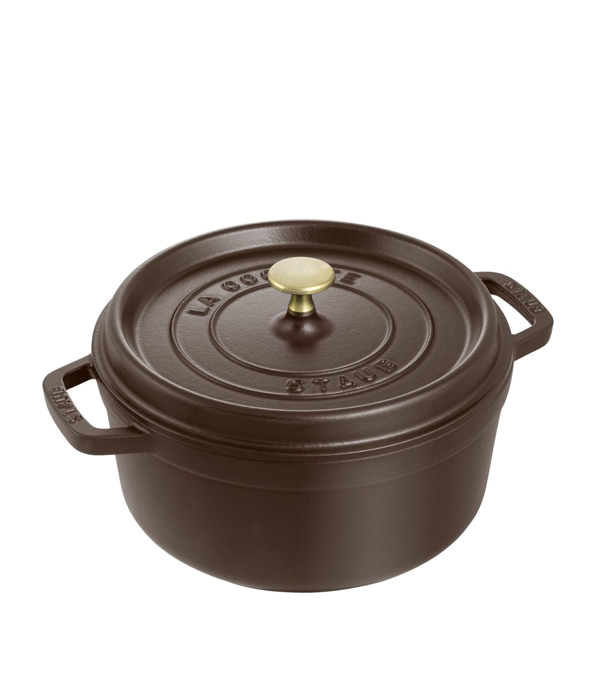 Staub Round Cocotte (28cm) Brown