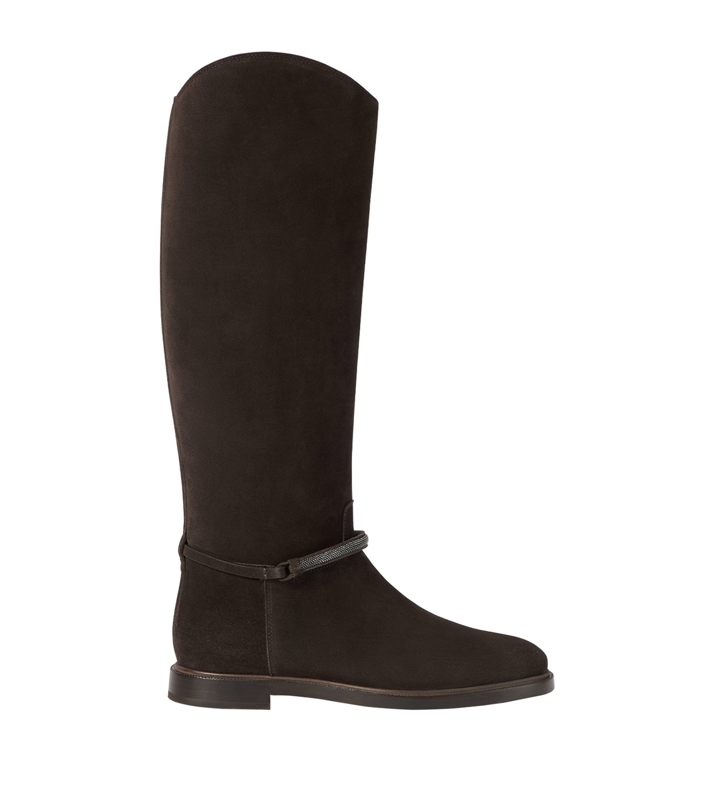 Brunello Cucinelli Suede Riding Boots