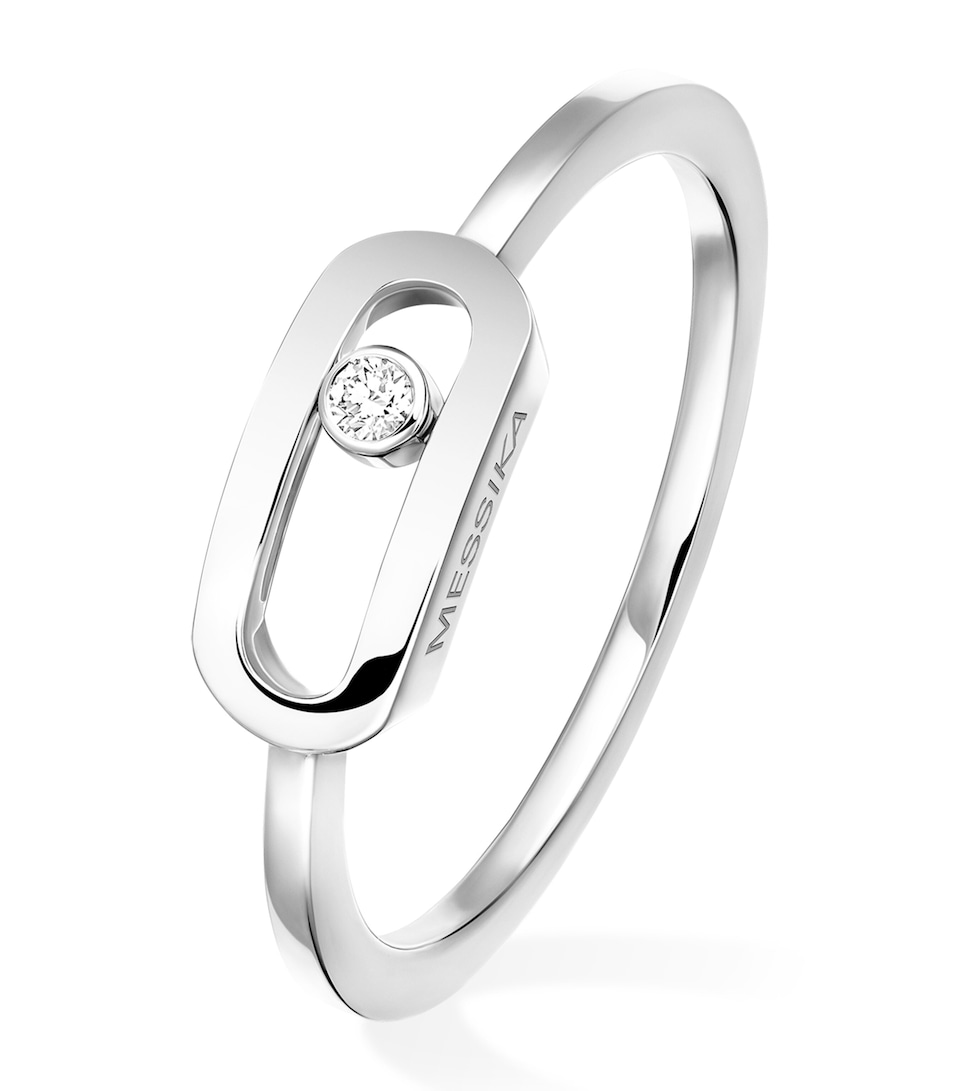 Move Uno White Gold and Diamond Ring (0.01ct)