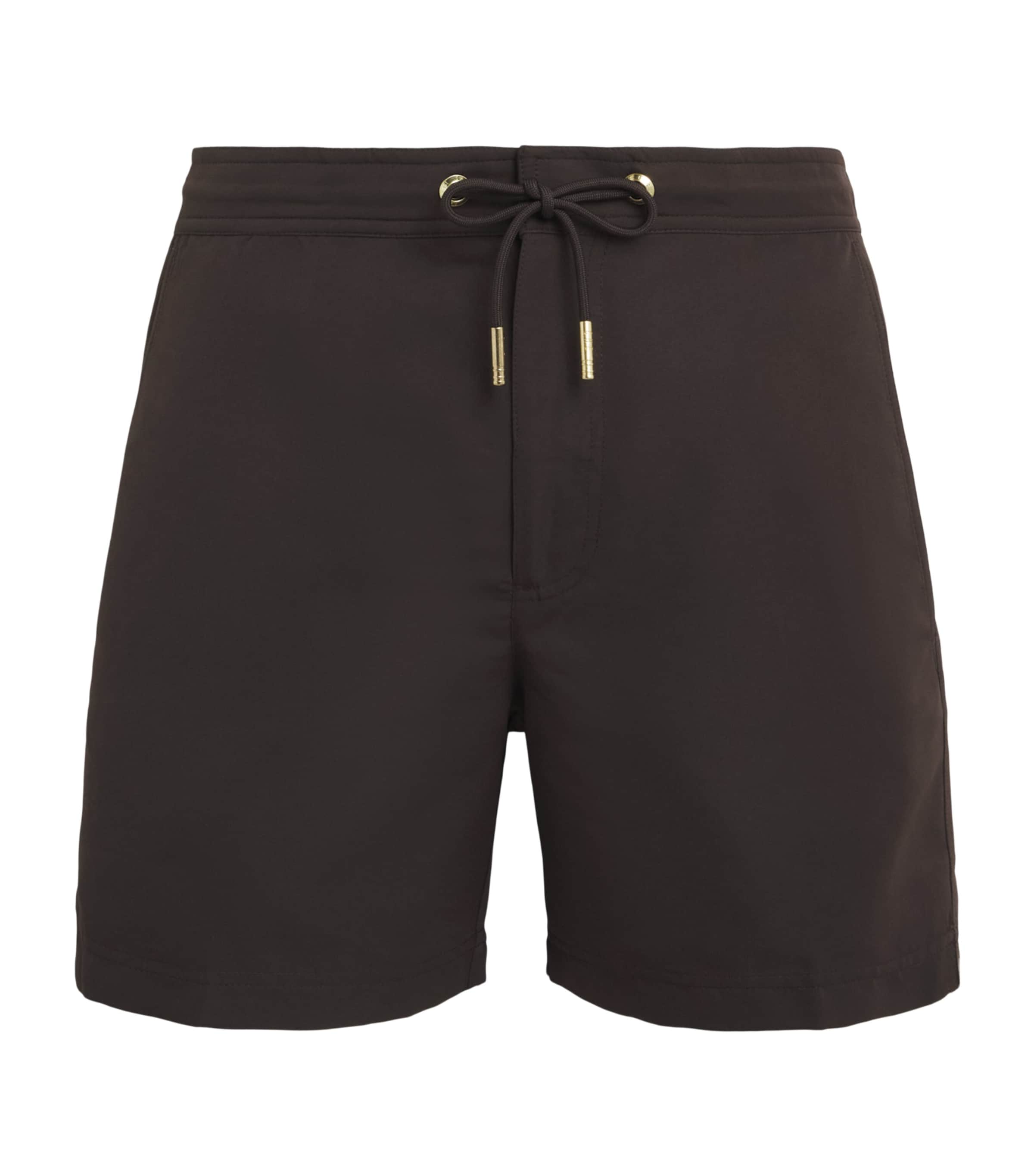 CHÉ Mens Oceano Swim Shorts Chocolate Brown