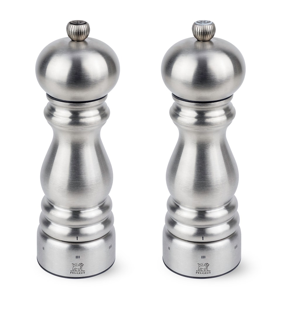 Stainless Steel Paris Chef Salt and Pepper Mill Set (18cm)