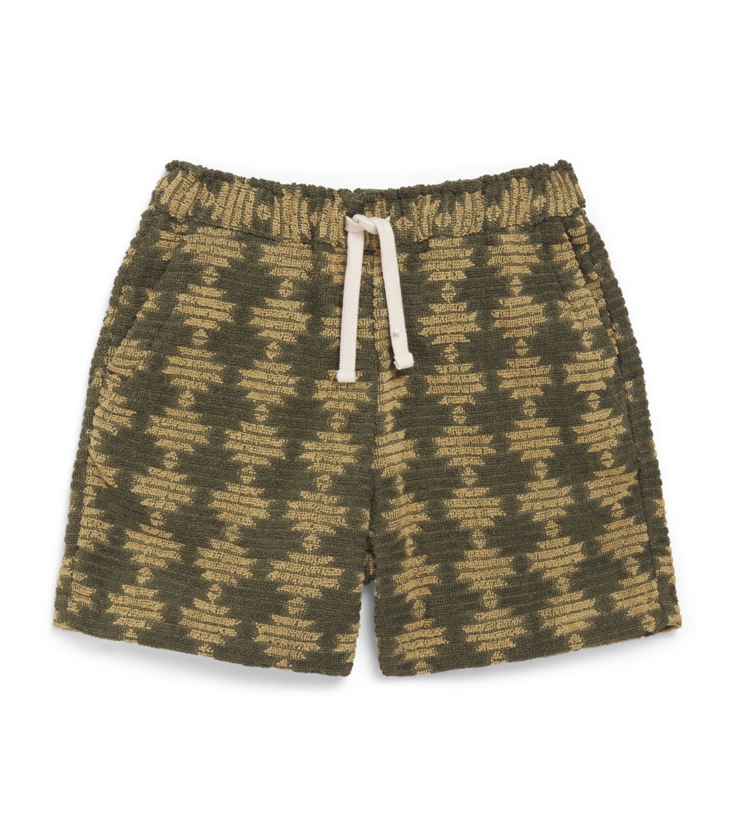 OAS Cotton Jacquard Forti Braga Shorts (4-12 Years) Dk Green