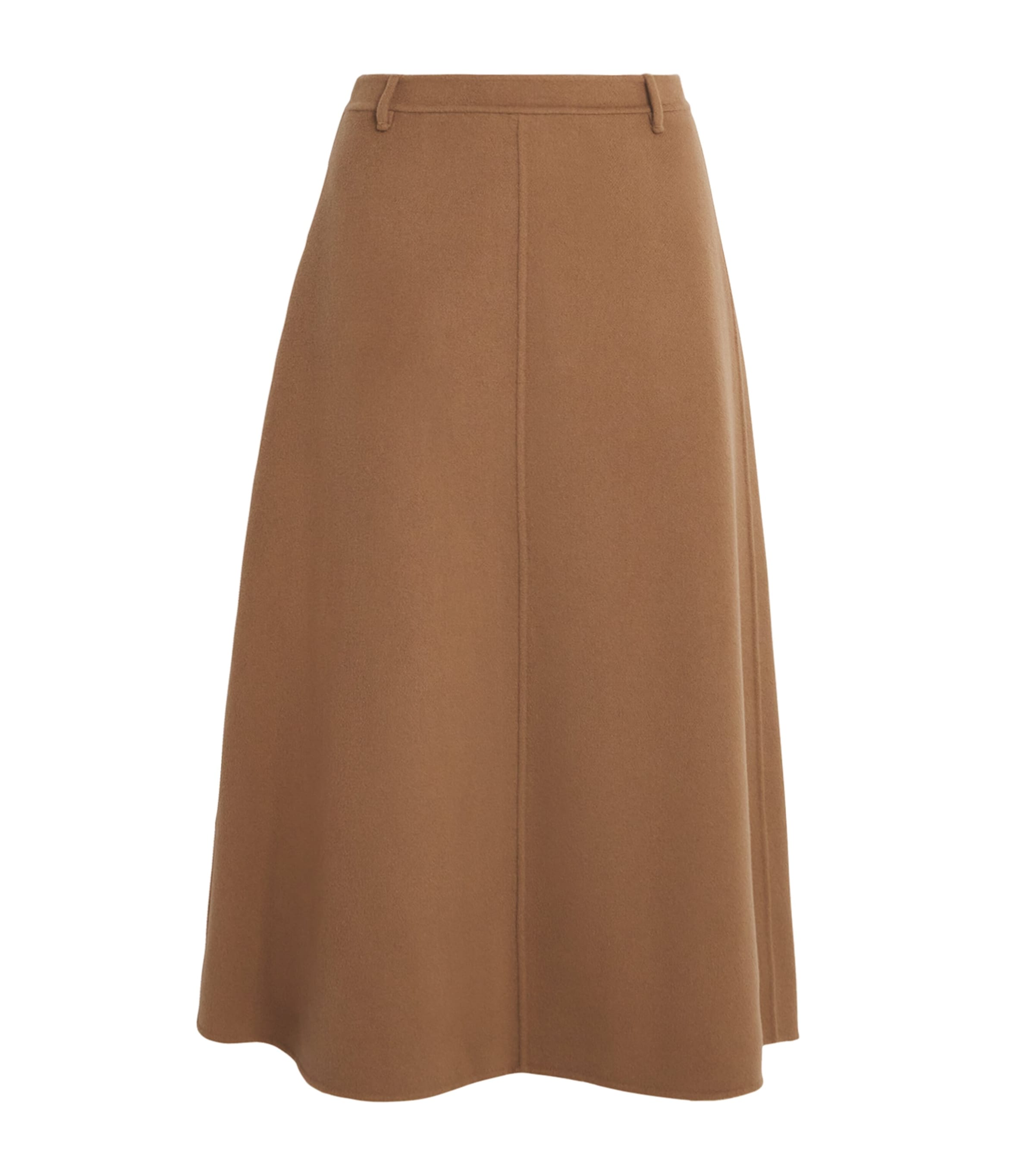 Virgin Wool Midi Skirt