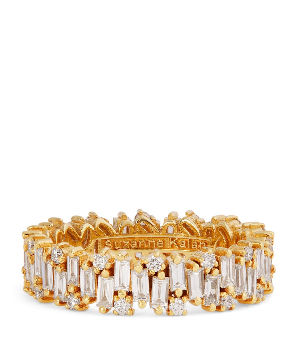 Yellow Gold and Diamond Shimmer Eternity Ring