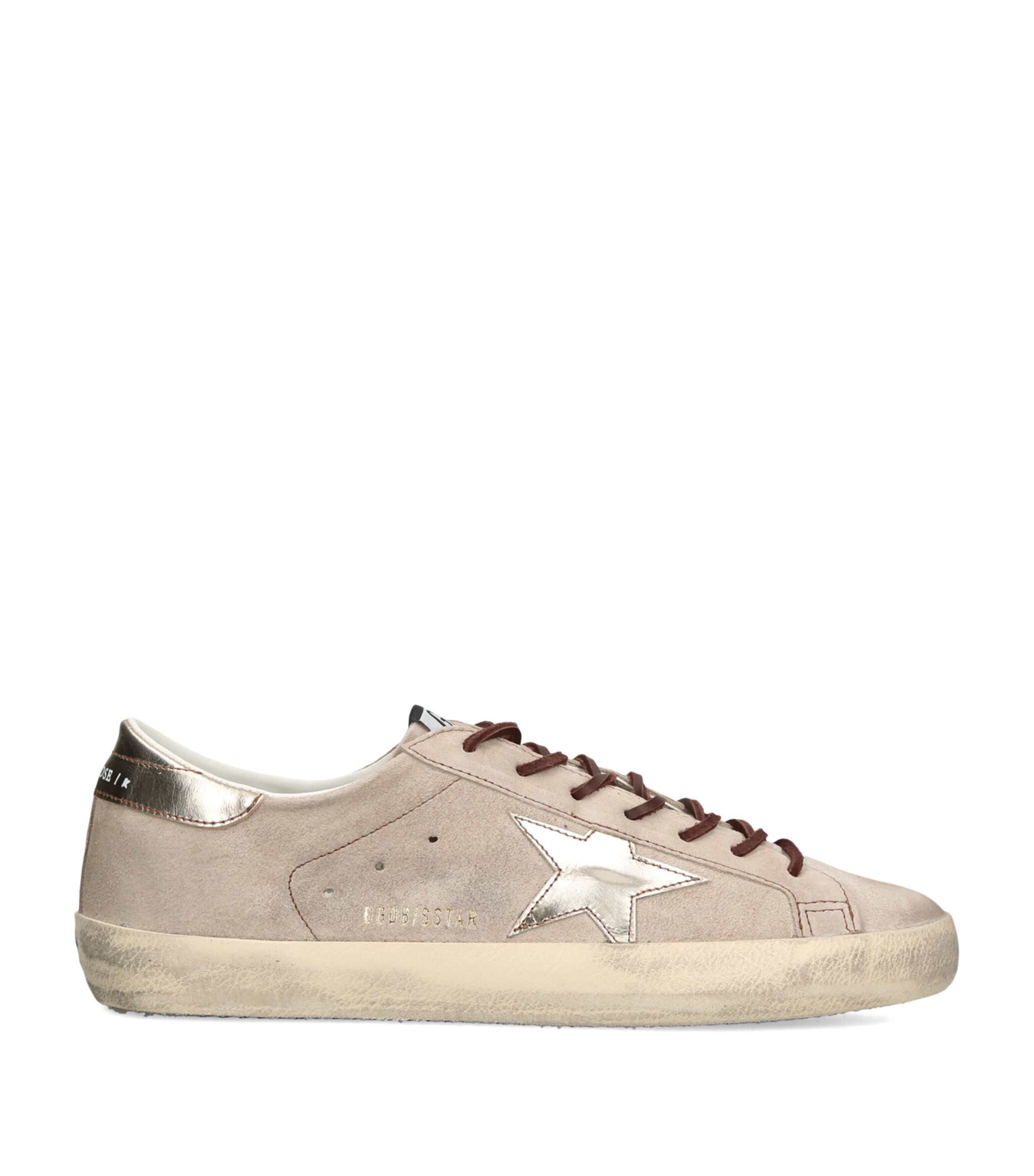 Golden Goose Suede Super-Star Sneakers Beige Oth