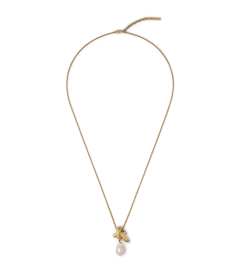 Givenchy Chain Link Pearl Necklace