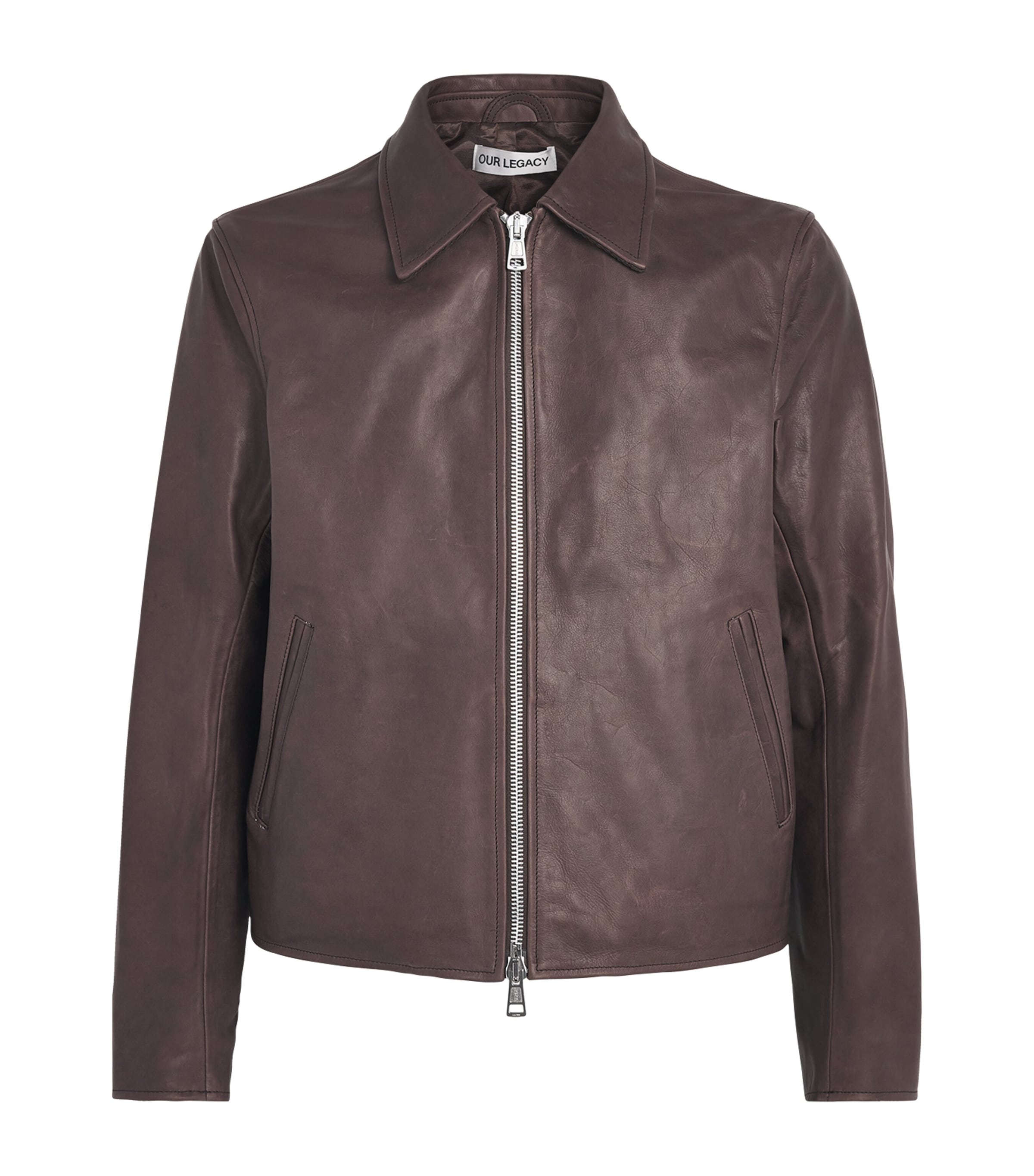 Our Legacy Mens Virgin Wool Mini Jacket Matted Brown Wxd Bvn