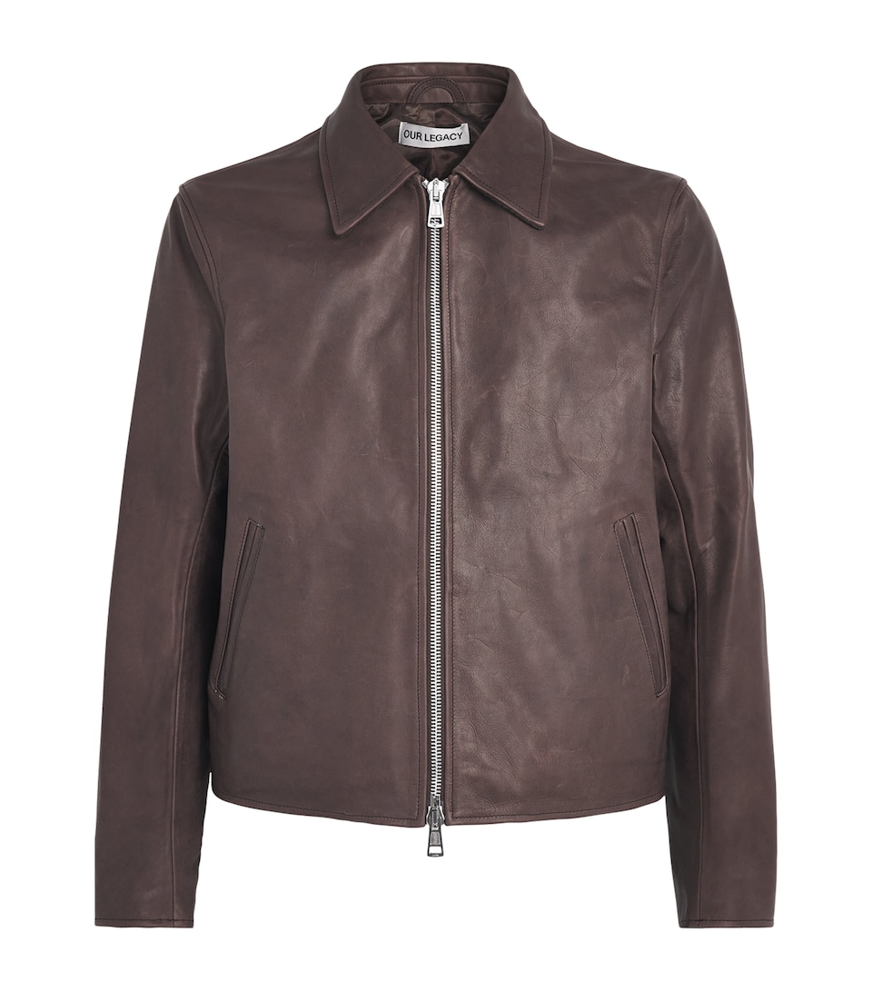 Our Legacy Mens Virgin Wool Mini Jacket Matted Brown Wxd Bvn
