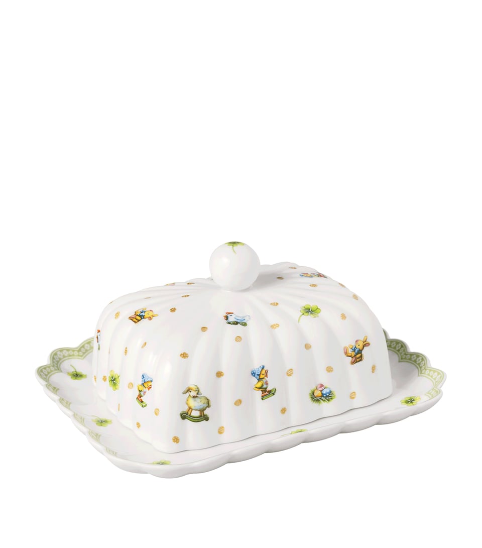 Villeroy & Boch Porcelain Easter Delight Butter Dish (18.5cm)