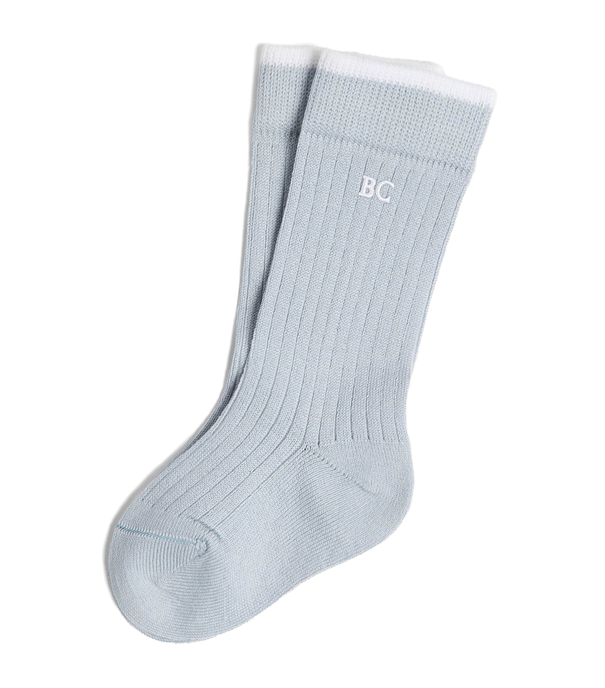 Brunello Cucinelli Kids Cotton Ribbed Baby Socks (0-36 Months)