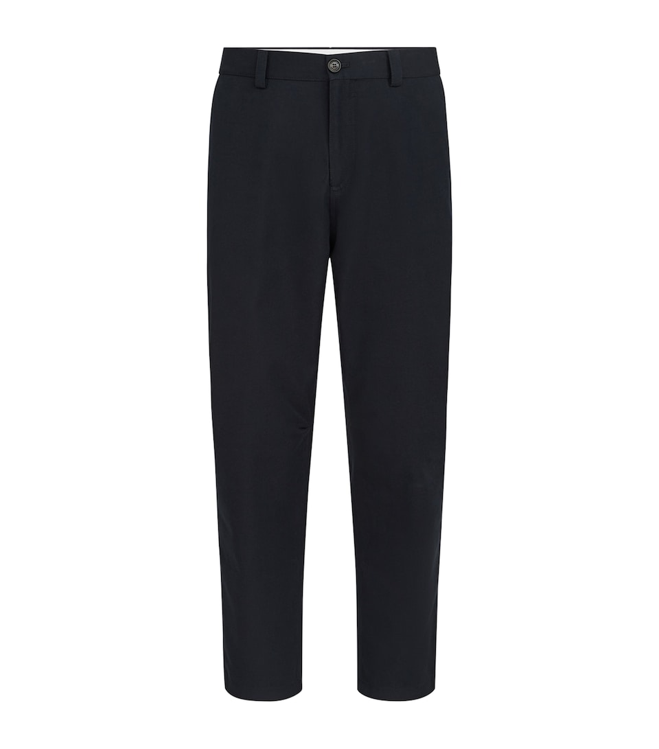 Brunello Cucinelli Mens Cotton-Wool Straight Trousers