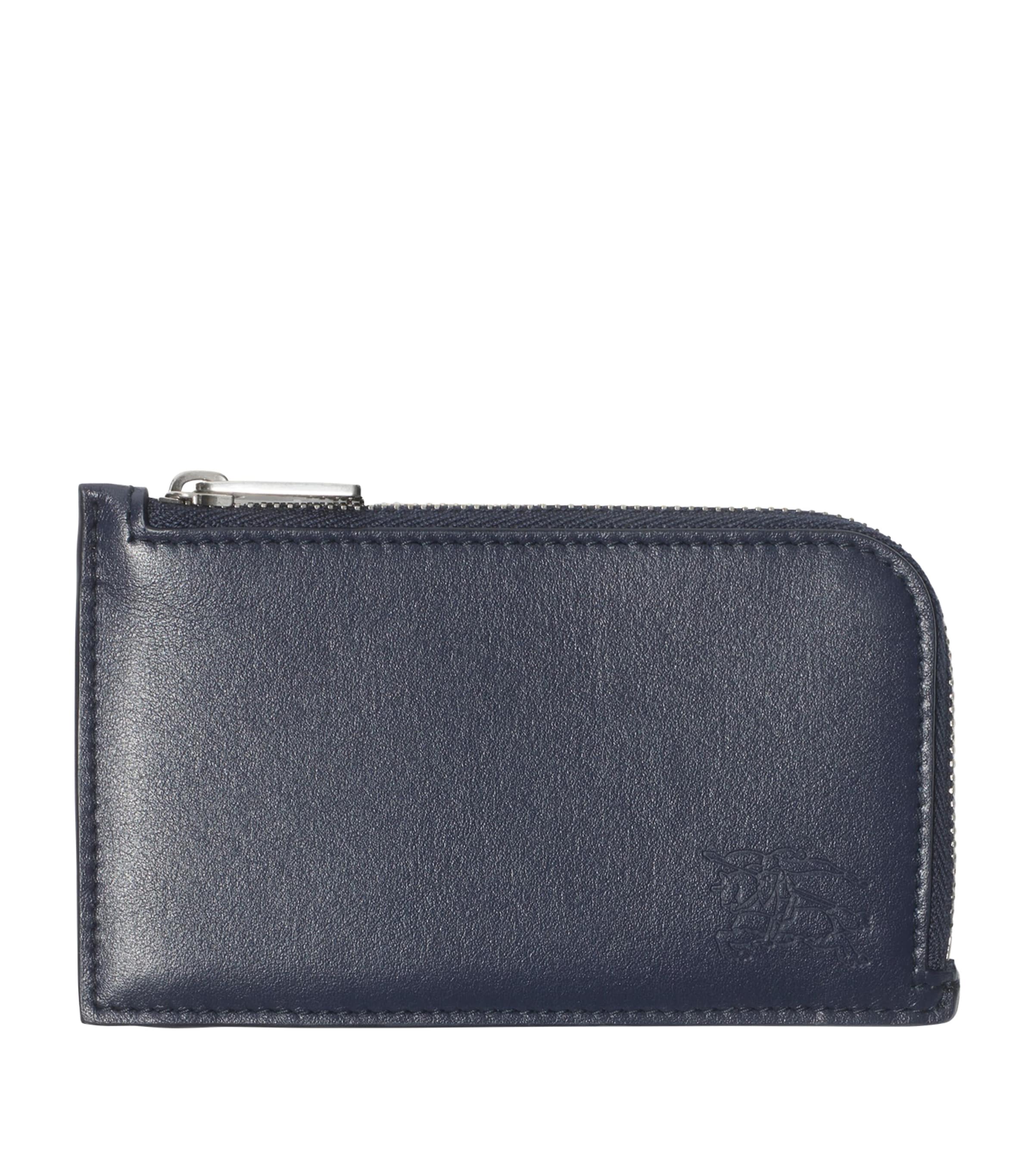 Leather EKD Zipped Card Holder