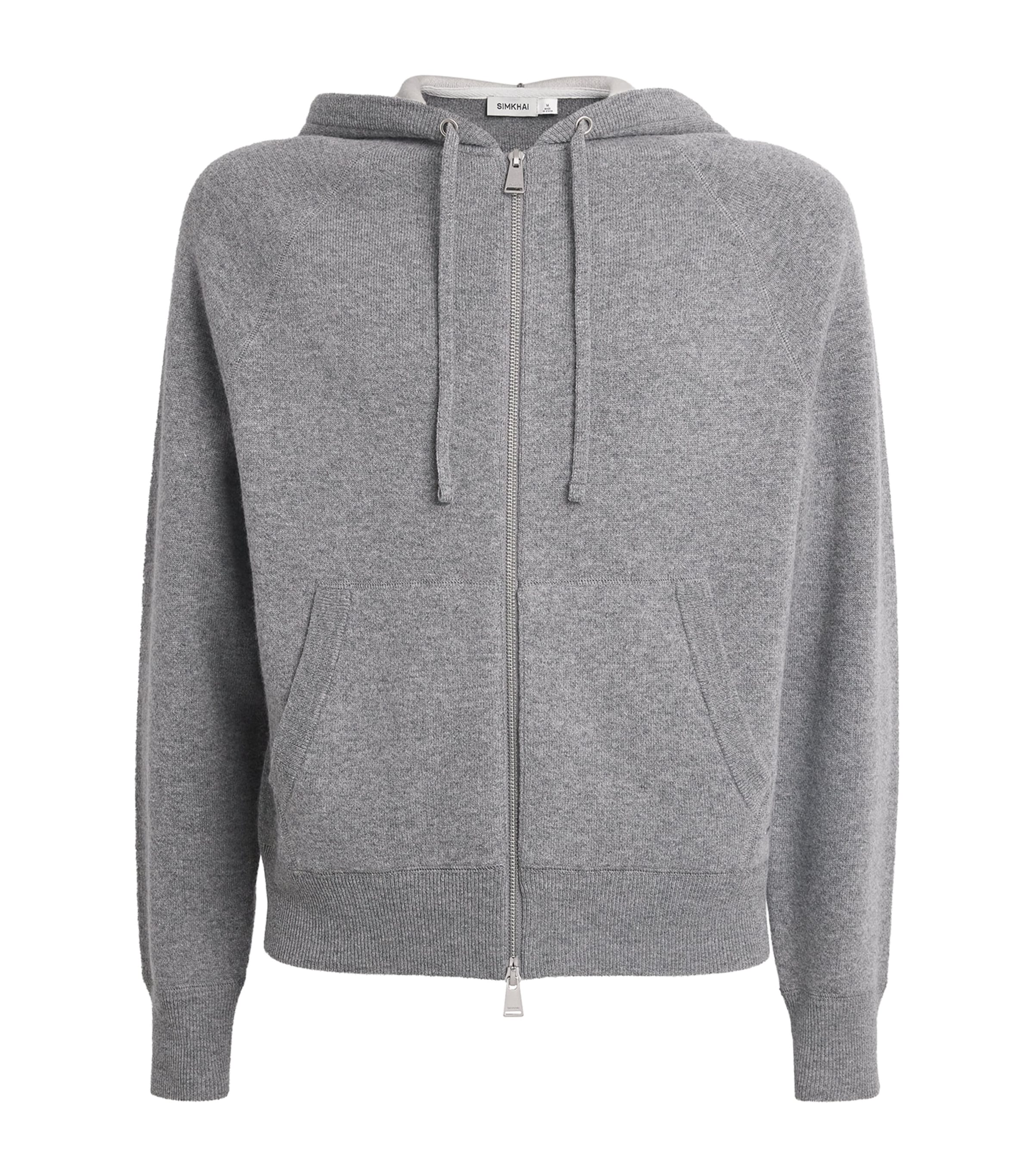 Wool-Blend Zip-Up Hoodie