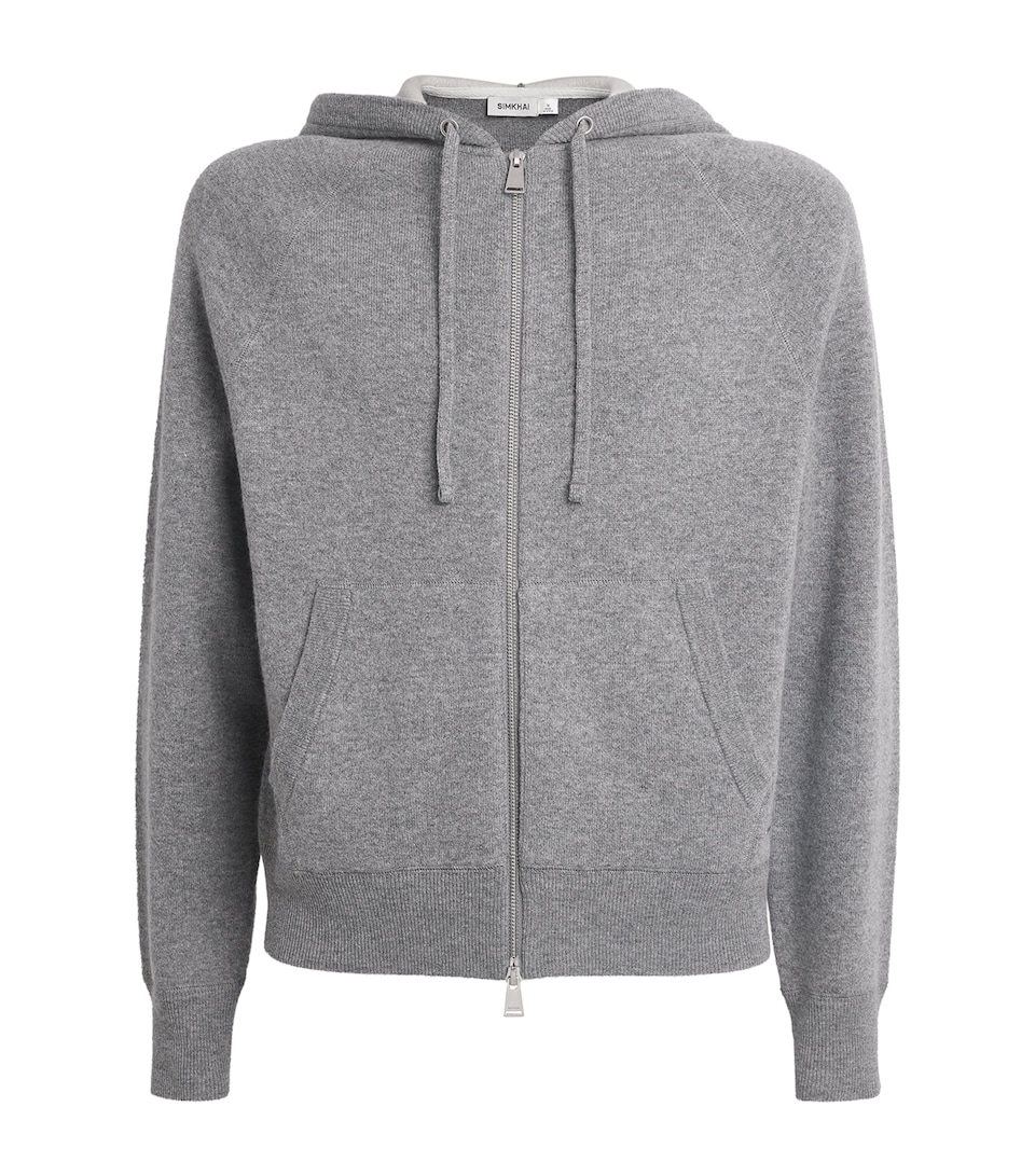 Wool-Blend Zip-Up Hoodie