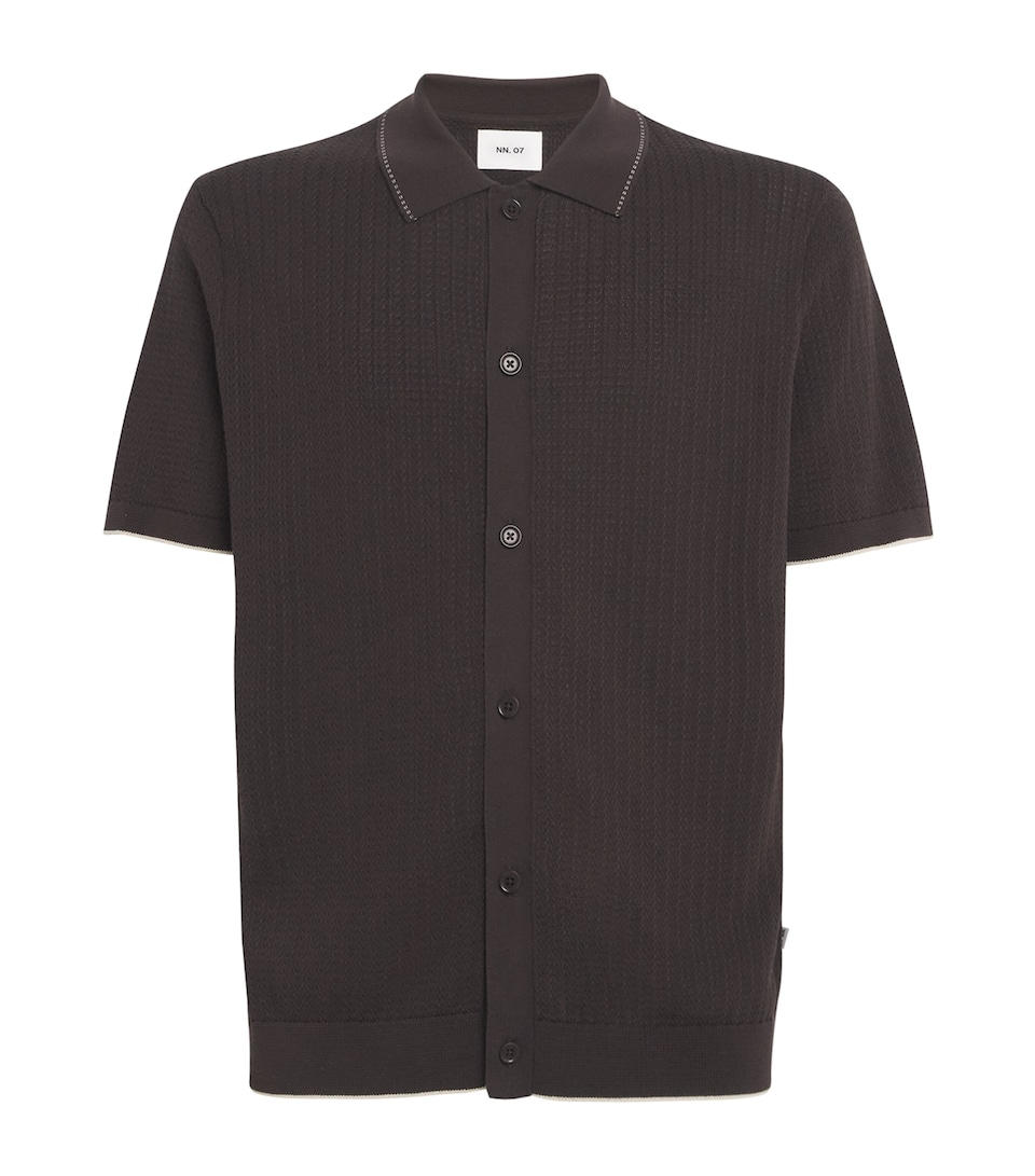 NN.07 Mens Cotton Nalo Cardigan Deep Truffle