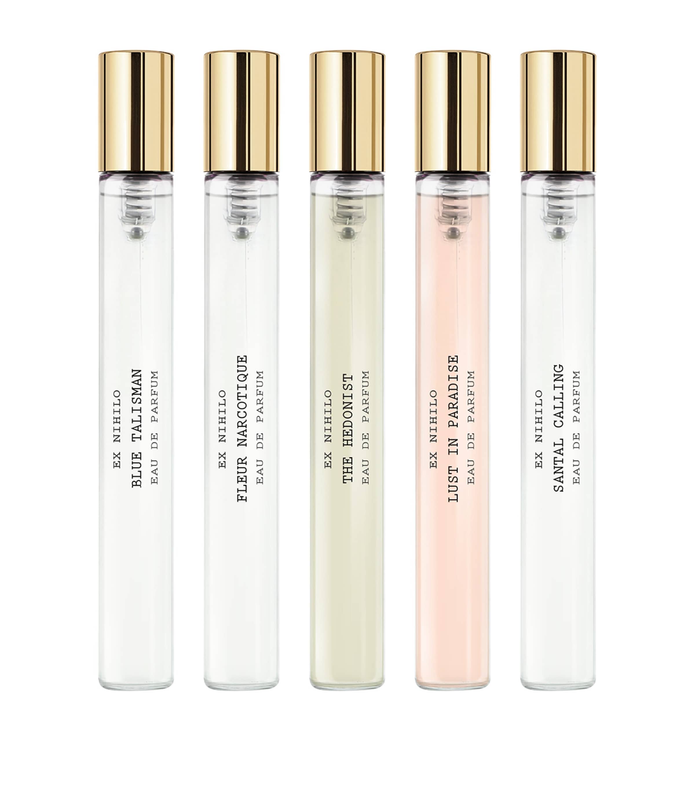 Ex Nihilo Selection Iconique Miniatures Fragrance Travel Set (5 x 7.5ml) White Blue Gold