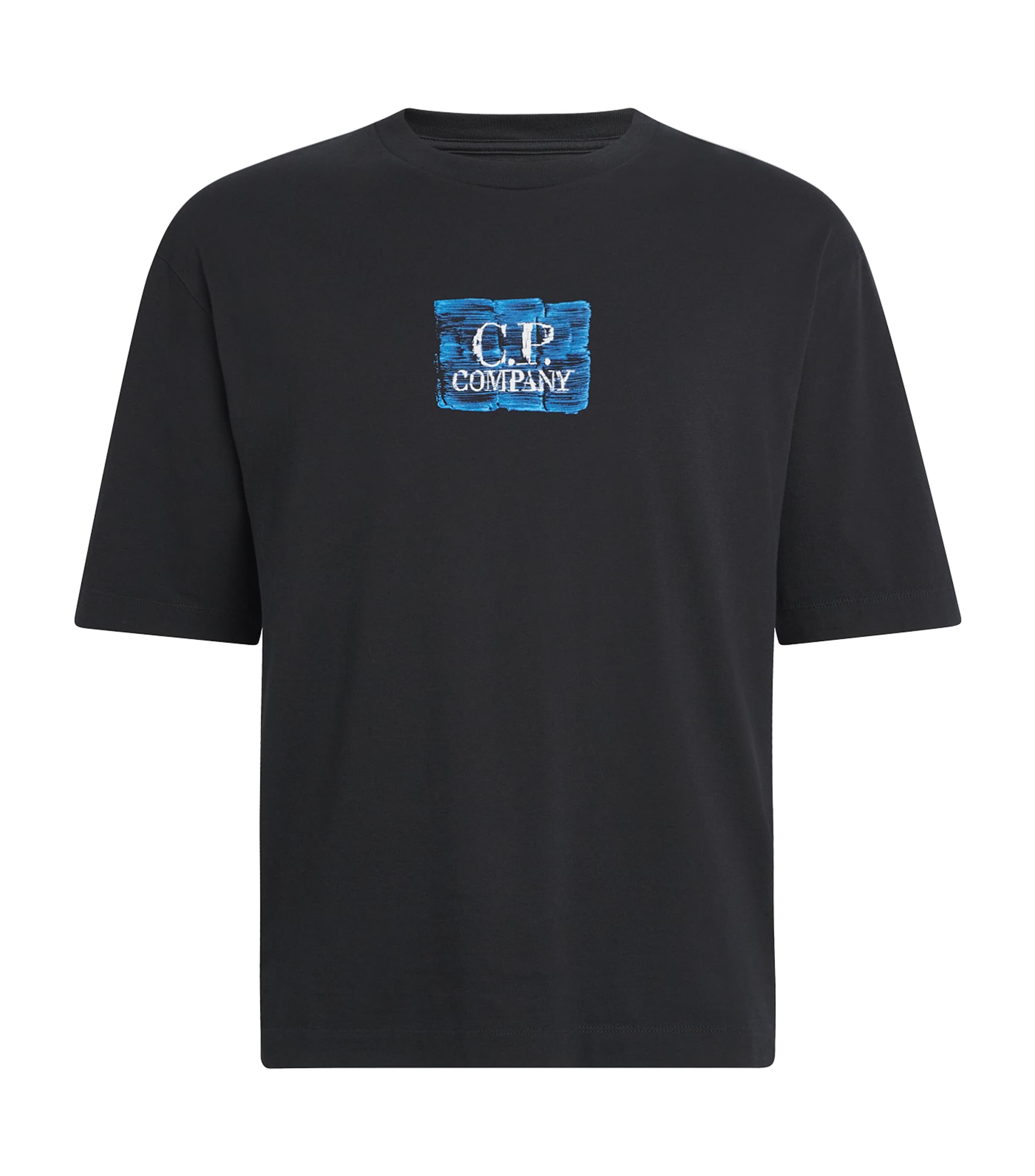 C.P. Company Mens Cotton Logo T-Shirt Black