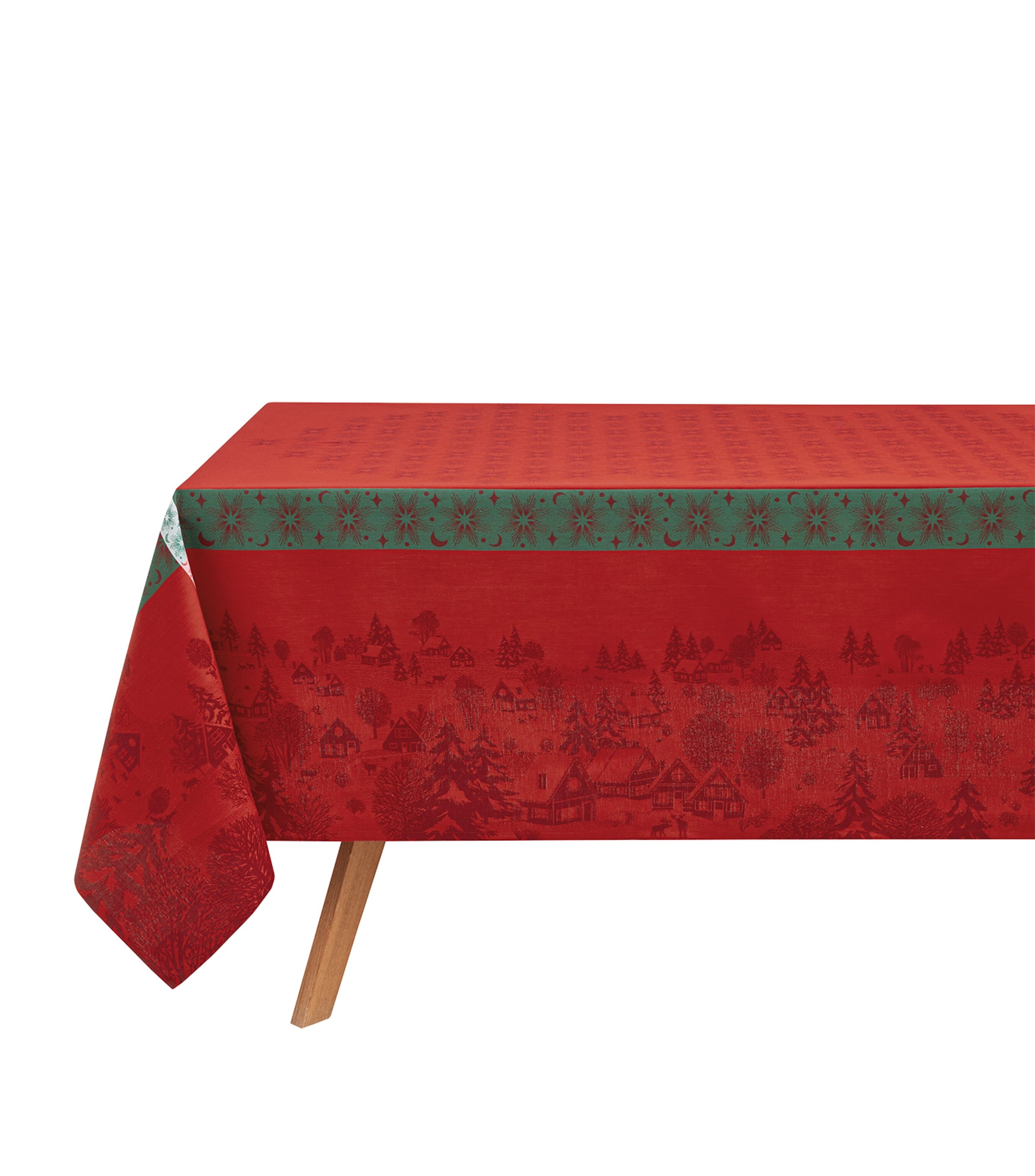 Le Jacquard Français Cotton Sous Les Étoiles Tablecloth (175cm x 250cm) Red