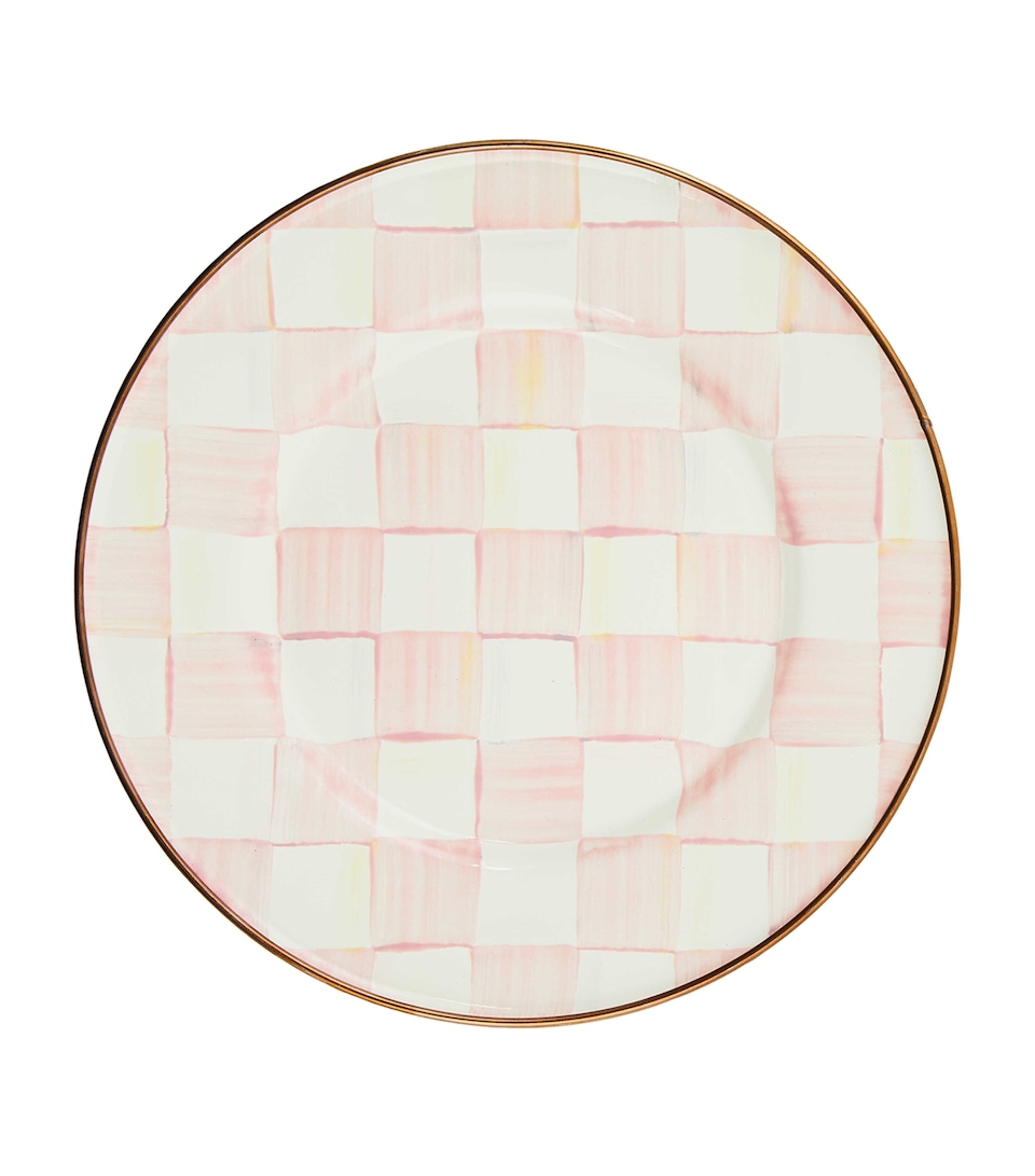 MacKenzie-Childs Rosy Check Dessert Plate (20cm) Pink
