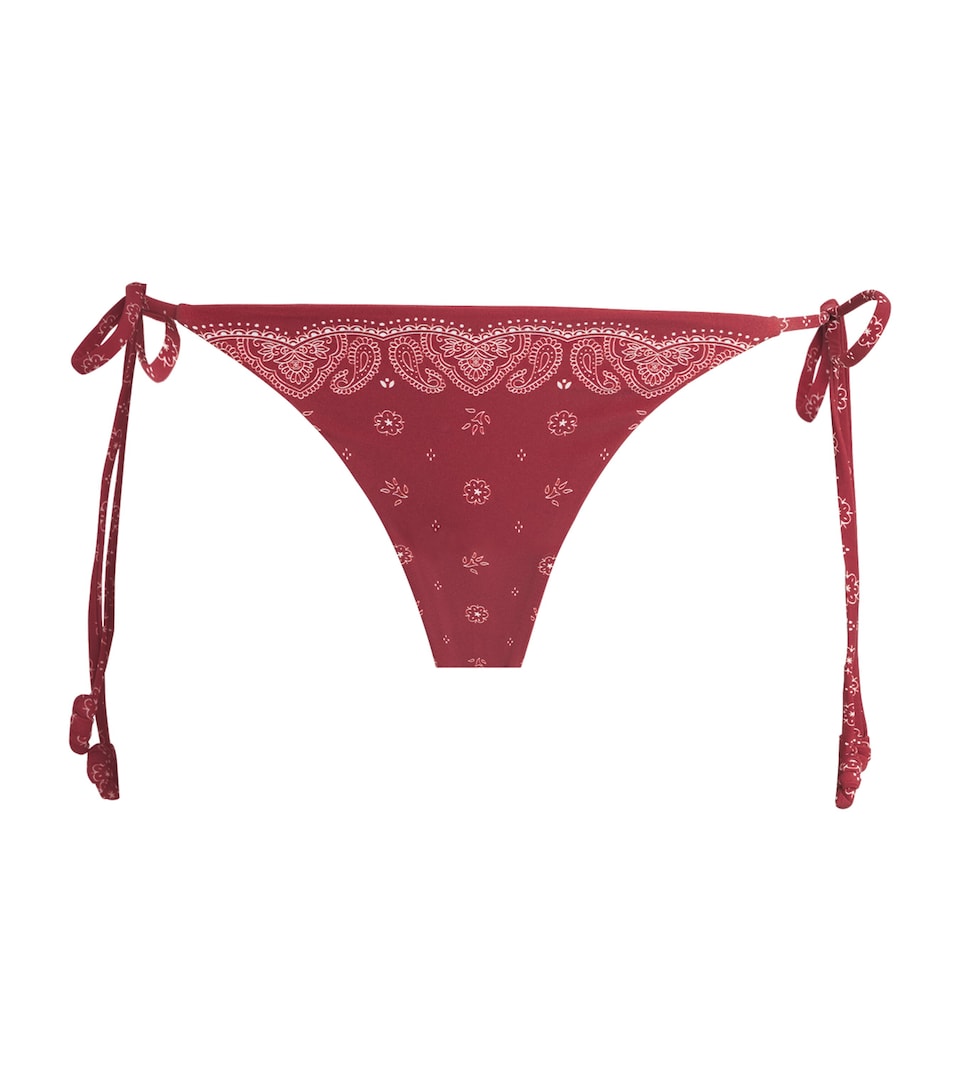 Devon Windsor Womens Bandana Print Eadie Bikini Briefs Merlot