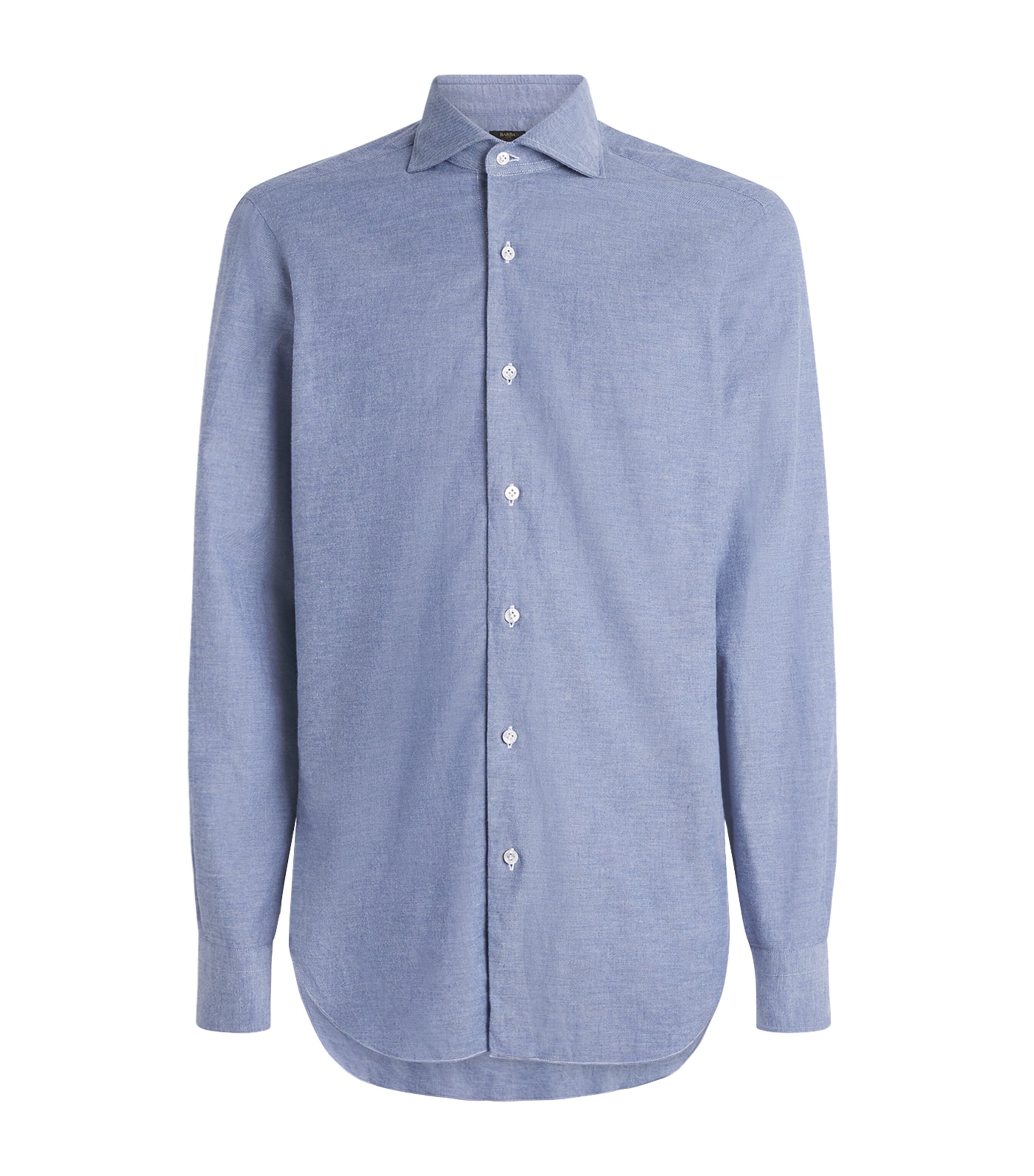 Barba Napoli Mens Cotton Shirt Navy