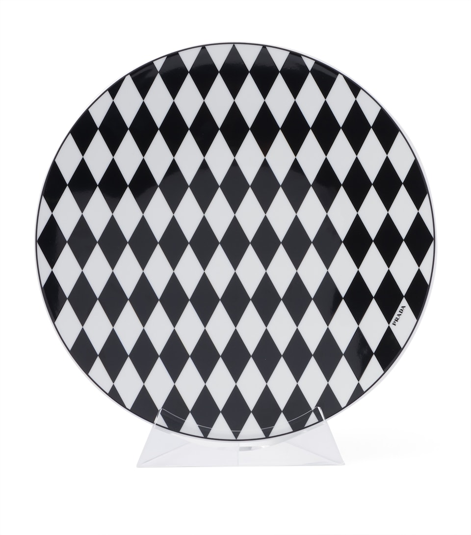 Prada Chequerboard Plate (28cm)