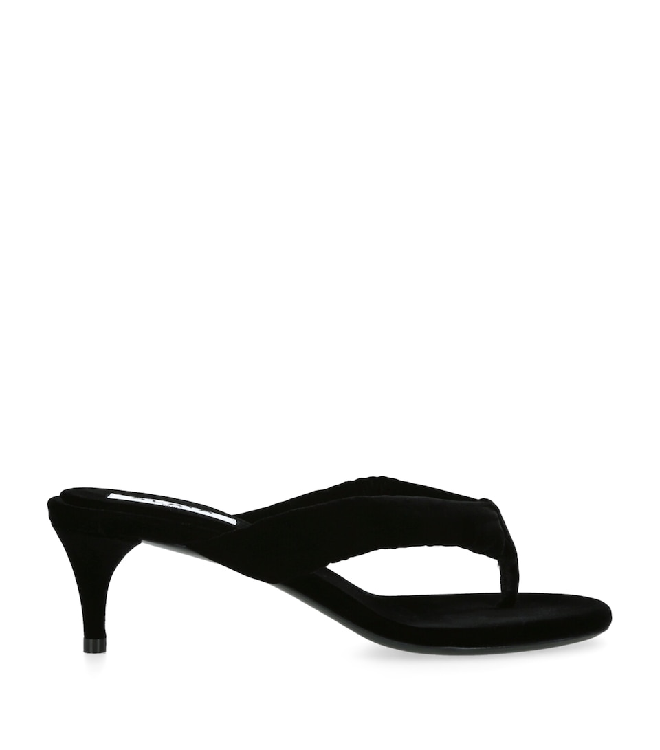 Velvet Thong Sandals 55