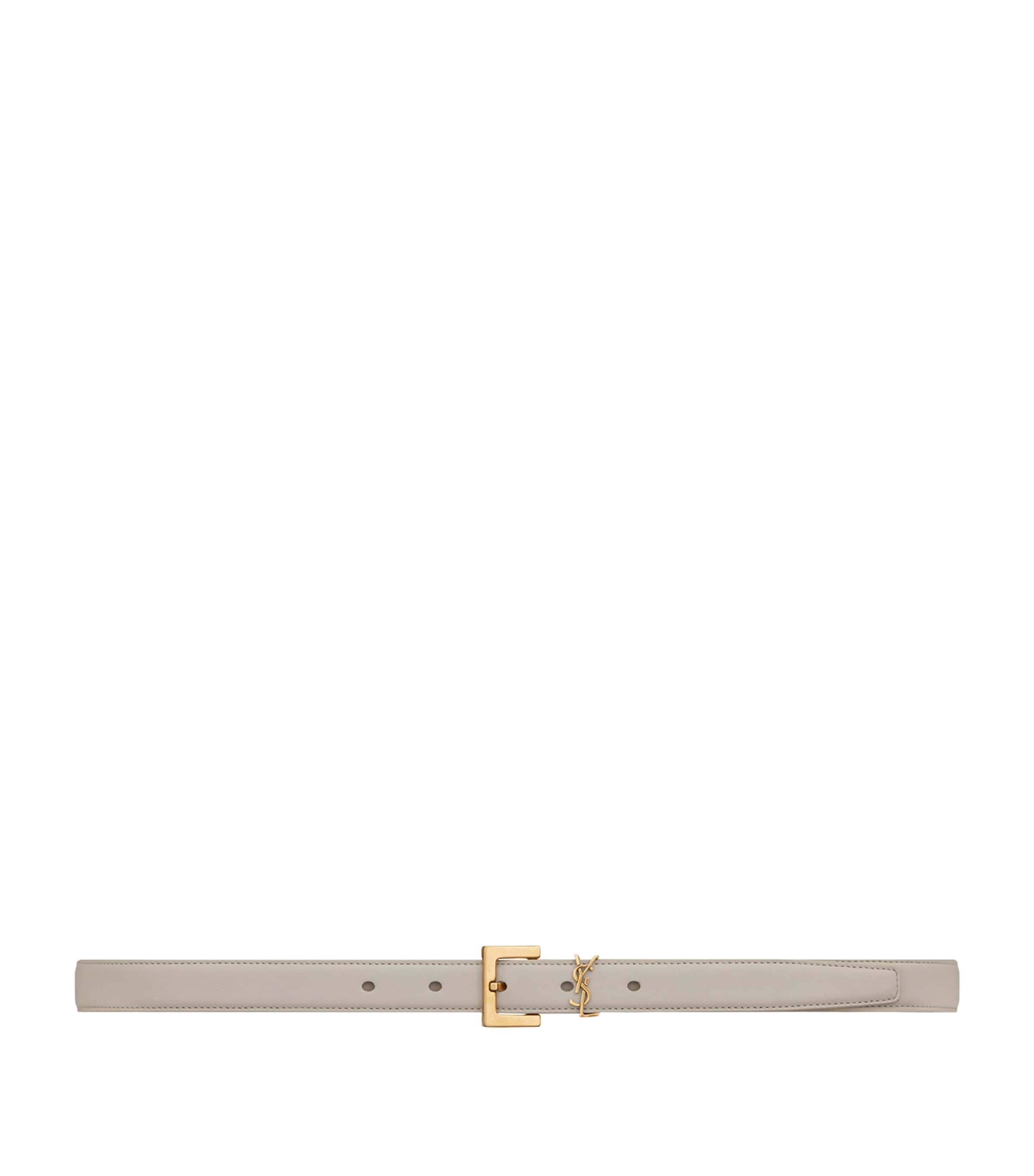 Leather Monogram Belt