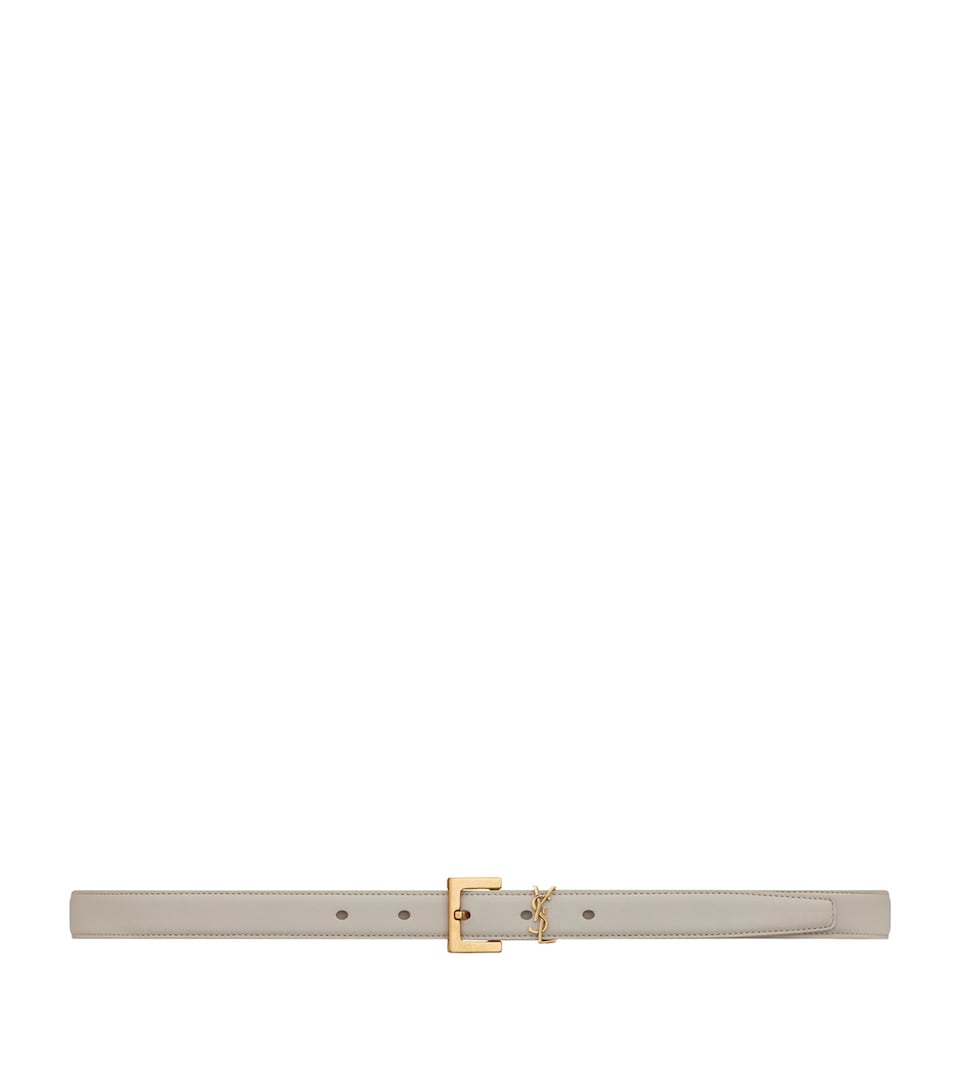 Leather Monogram Belt