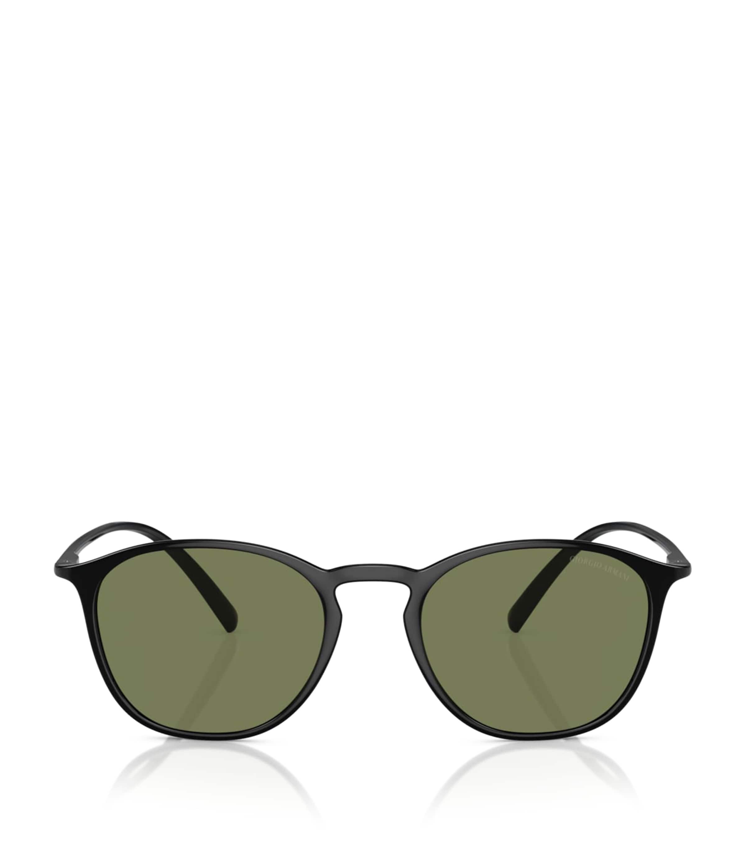 Giorgio Armani Round Sunglasses Black