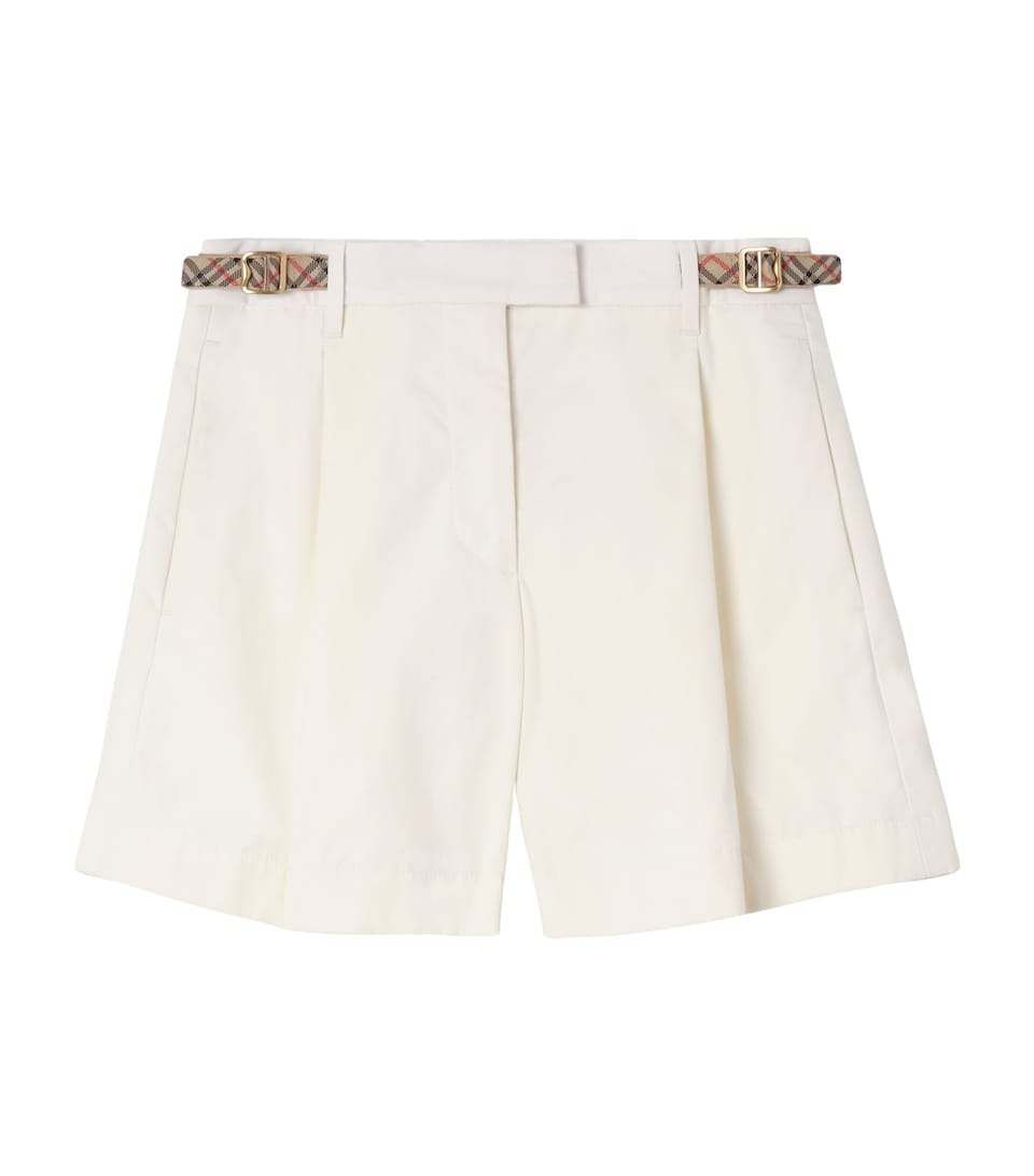 Cotton Poplin Tailored Shorts