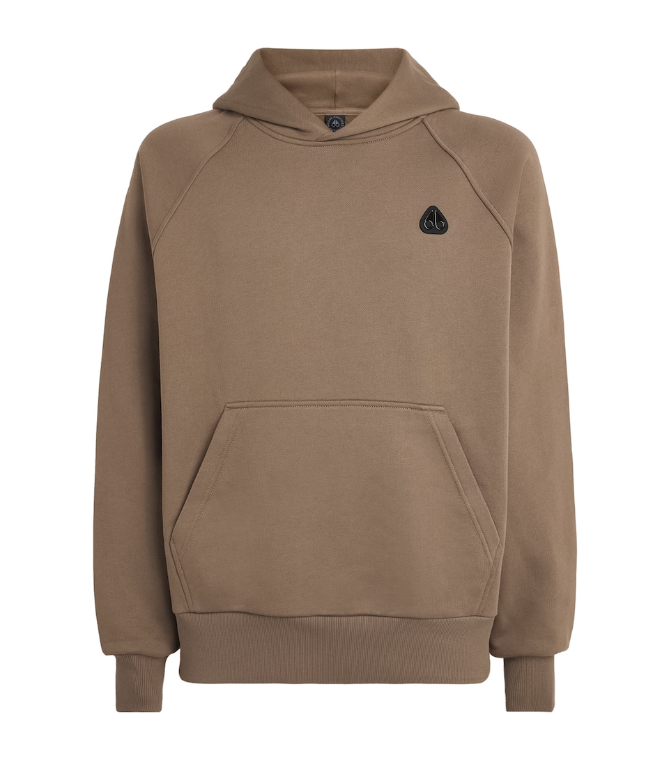 Moose Knuckles Mens Logo Yul Hoodie Ashen