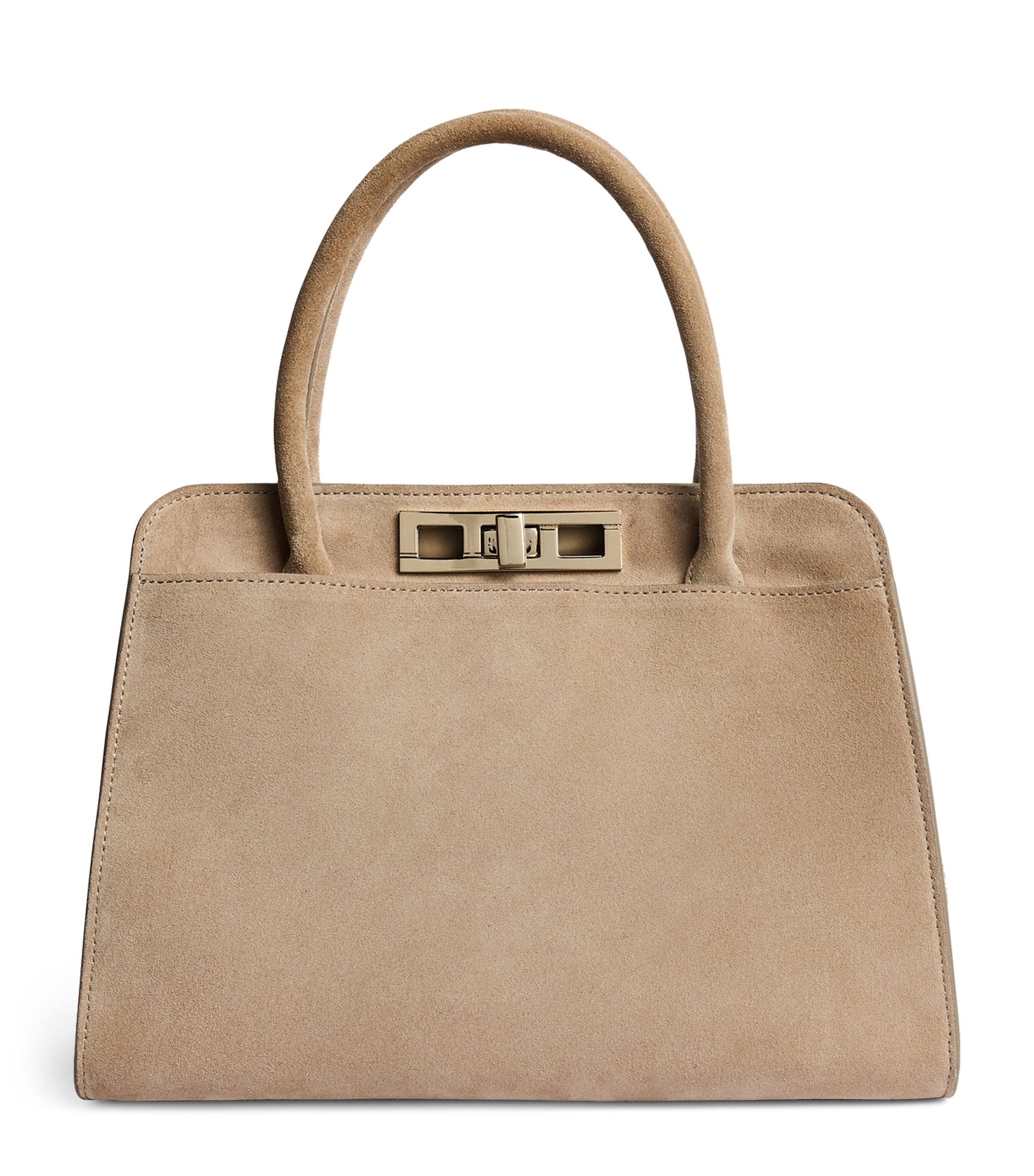 Fabiana Filippi Medium Suede Josephine Top-Handle Bag Casha