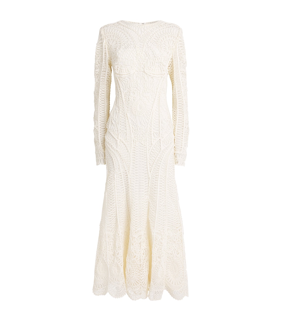 Guipure Lace Fiona Midi Dress