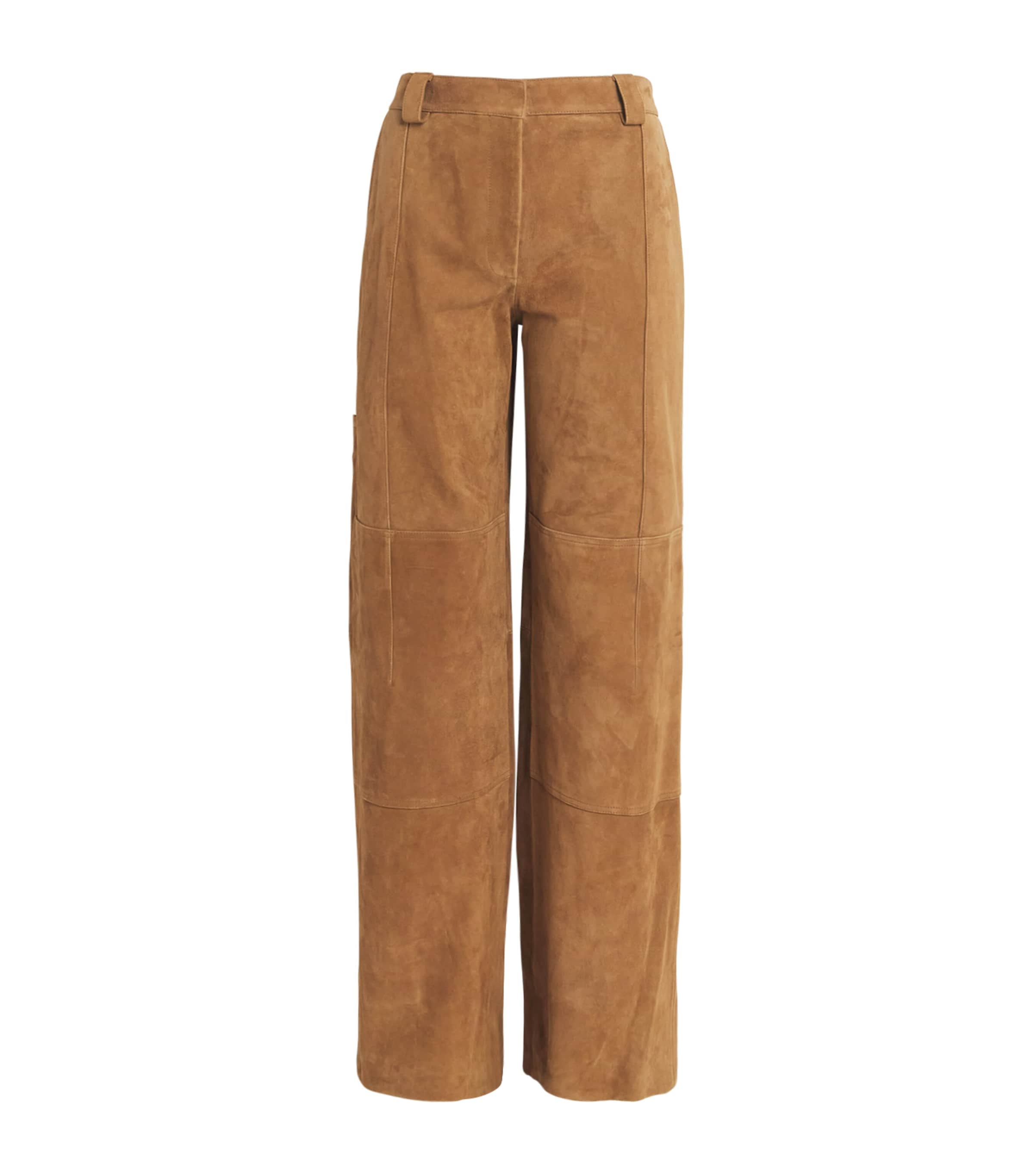 Suede Relaxed Trousers