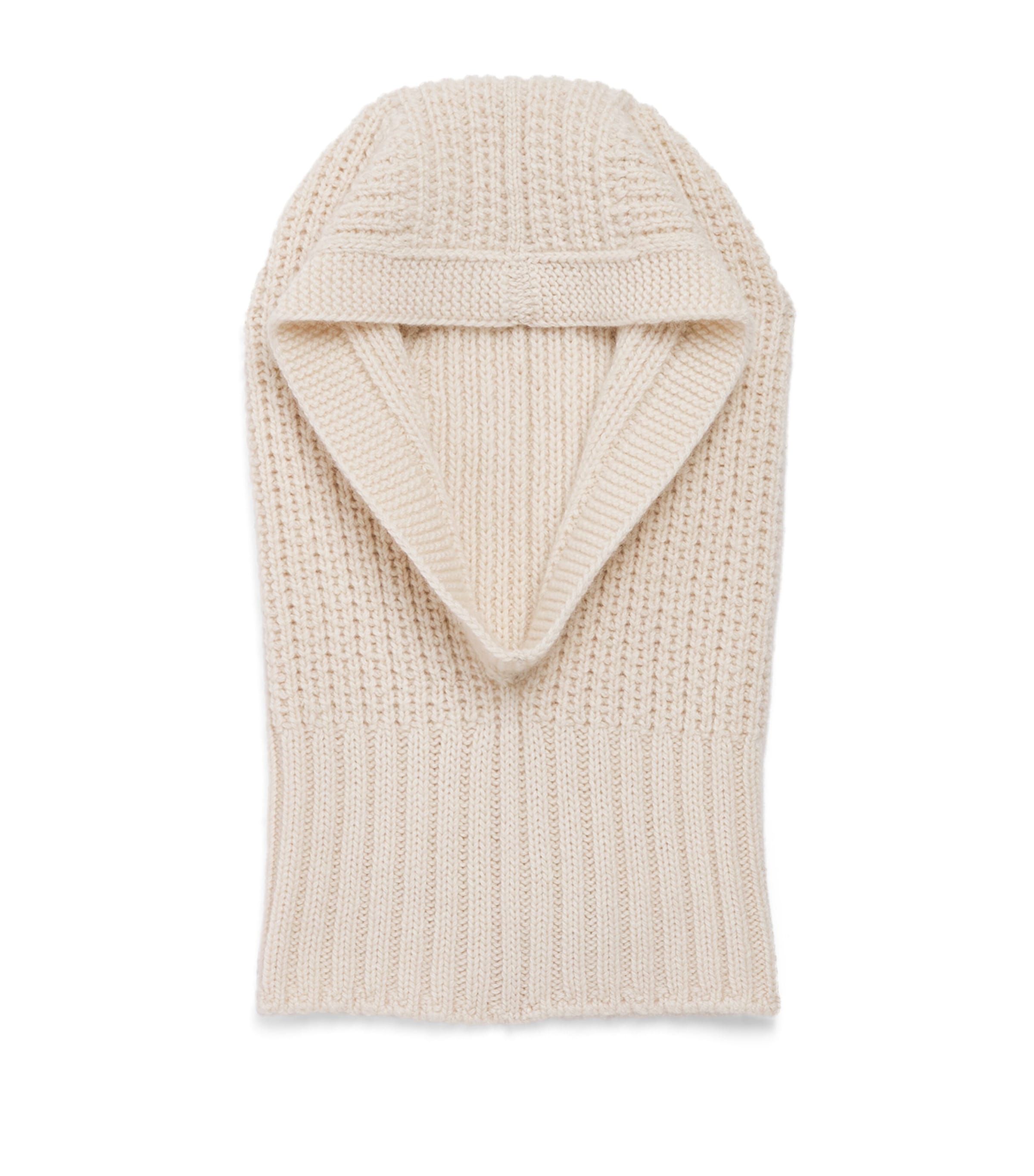 Cashmere Waffle-Stitch Hood