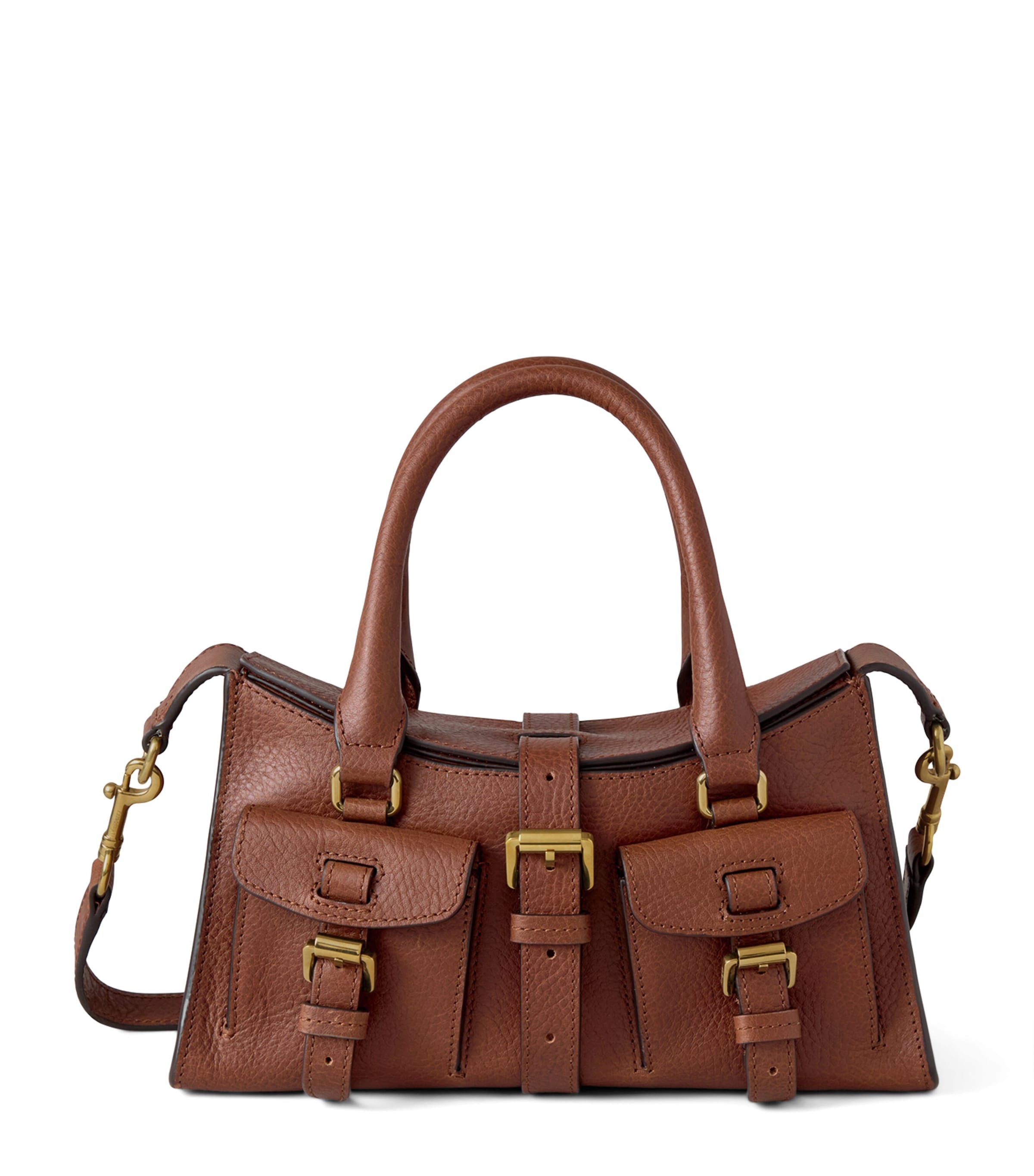 Mini Leather Roxanne Top-Handle Bag