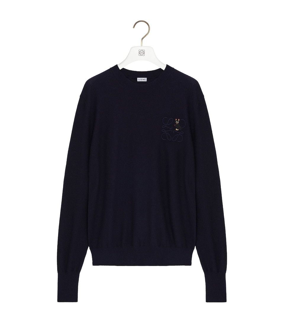 x Louis Wain Wool-Blend Anagram Cat Sweater