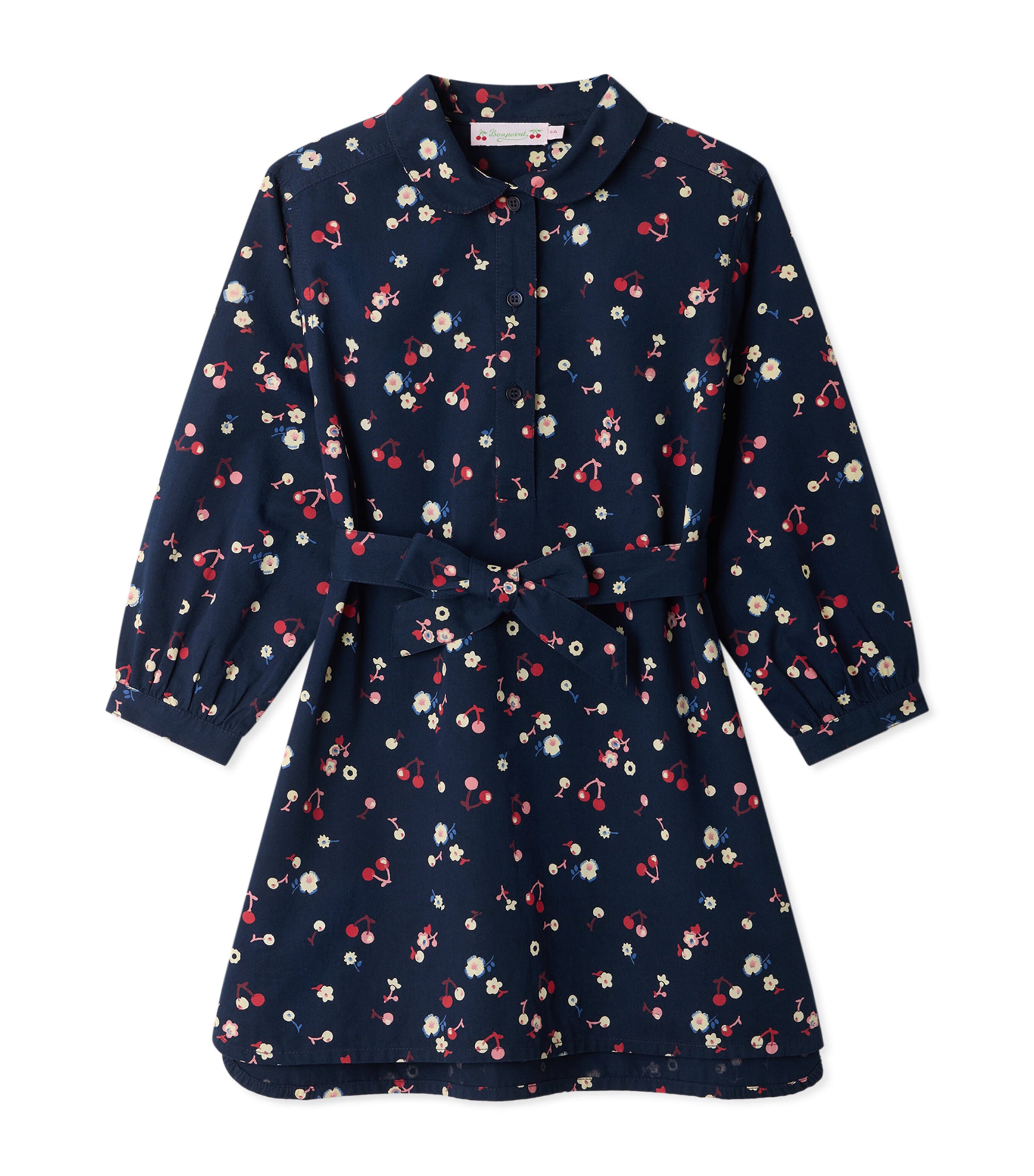 Bonpoint Cotton Floral Dress (4-8 Years) Fl Multicolore