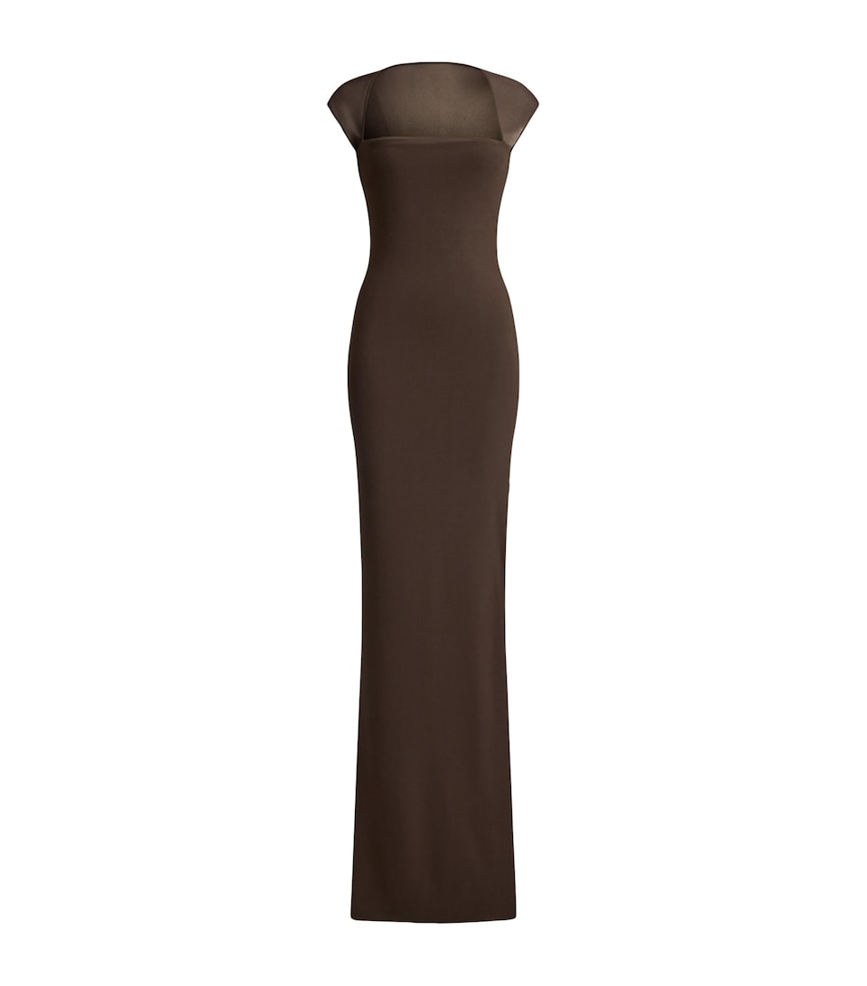 Ralph Lauren Collection Womens Jersey Waverley Maxi Dress Sycamore