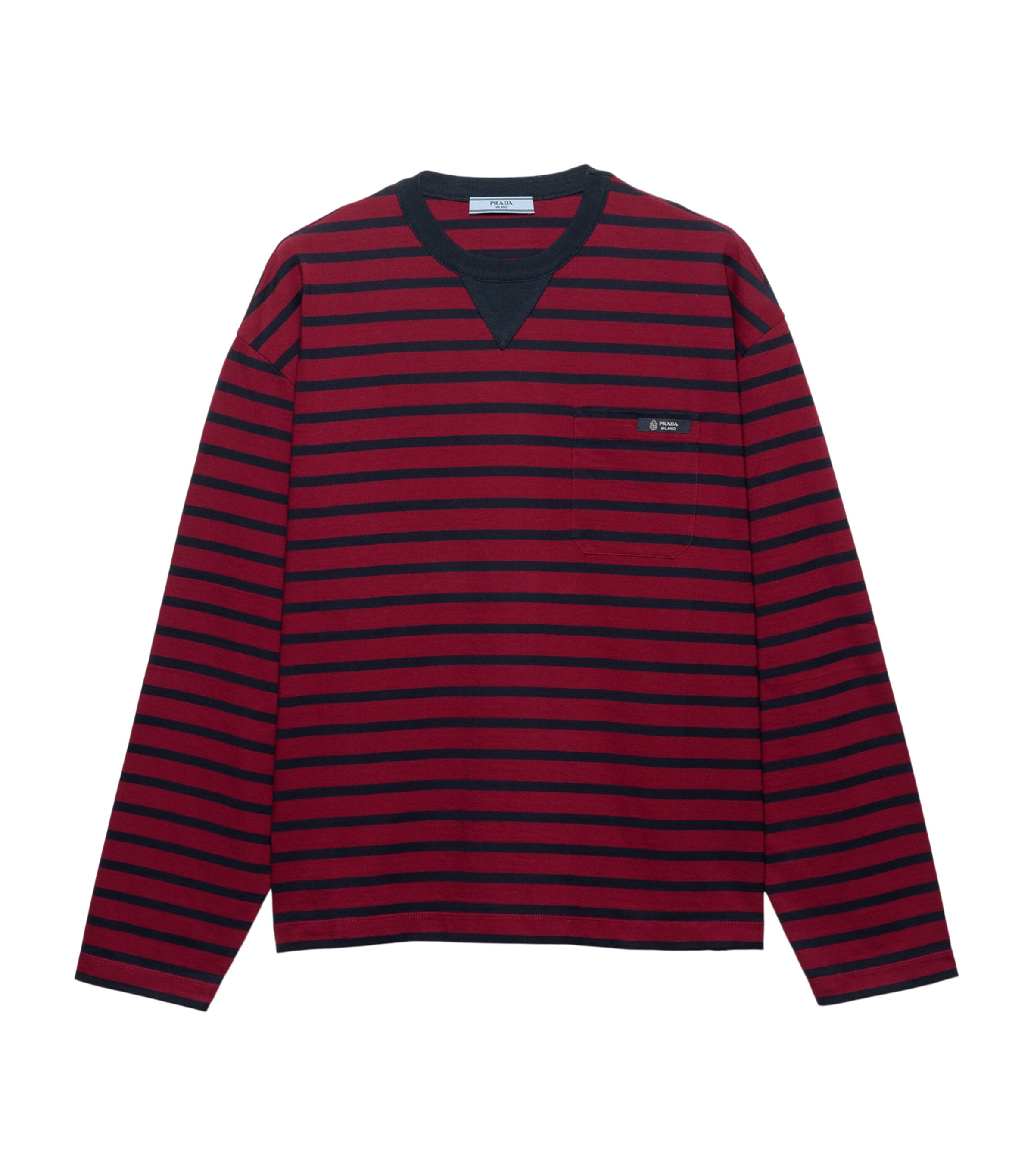 Cotton Stripe Oversized T-Shirt