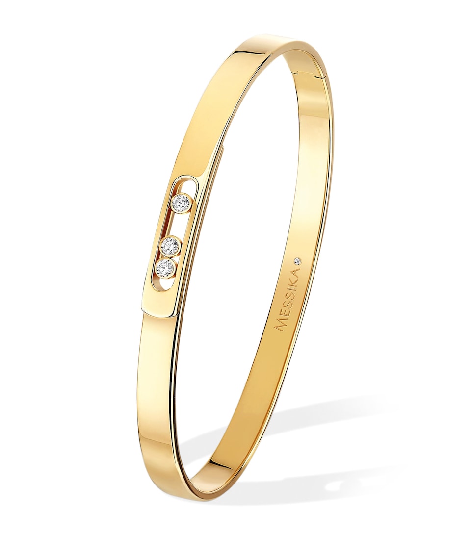 Yellow Gold and Diamond Move Noa Bangle