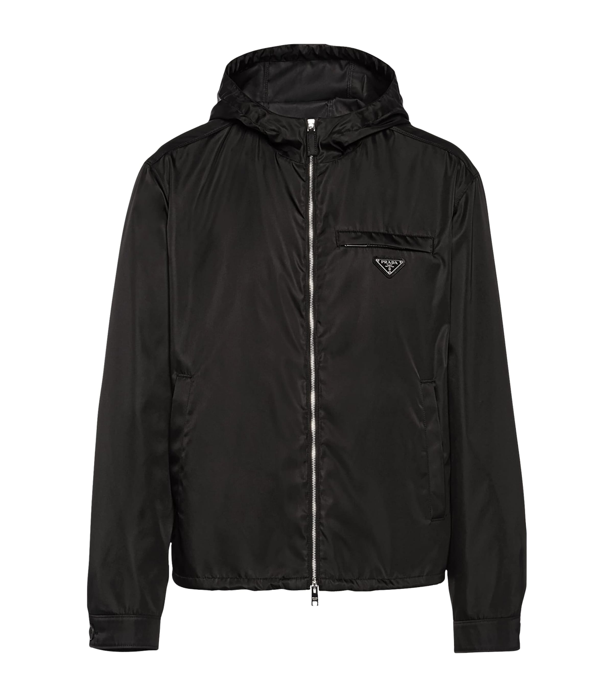 Zip-up blouson jacket in black - Prada | Mytheresa