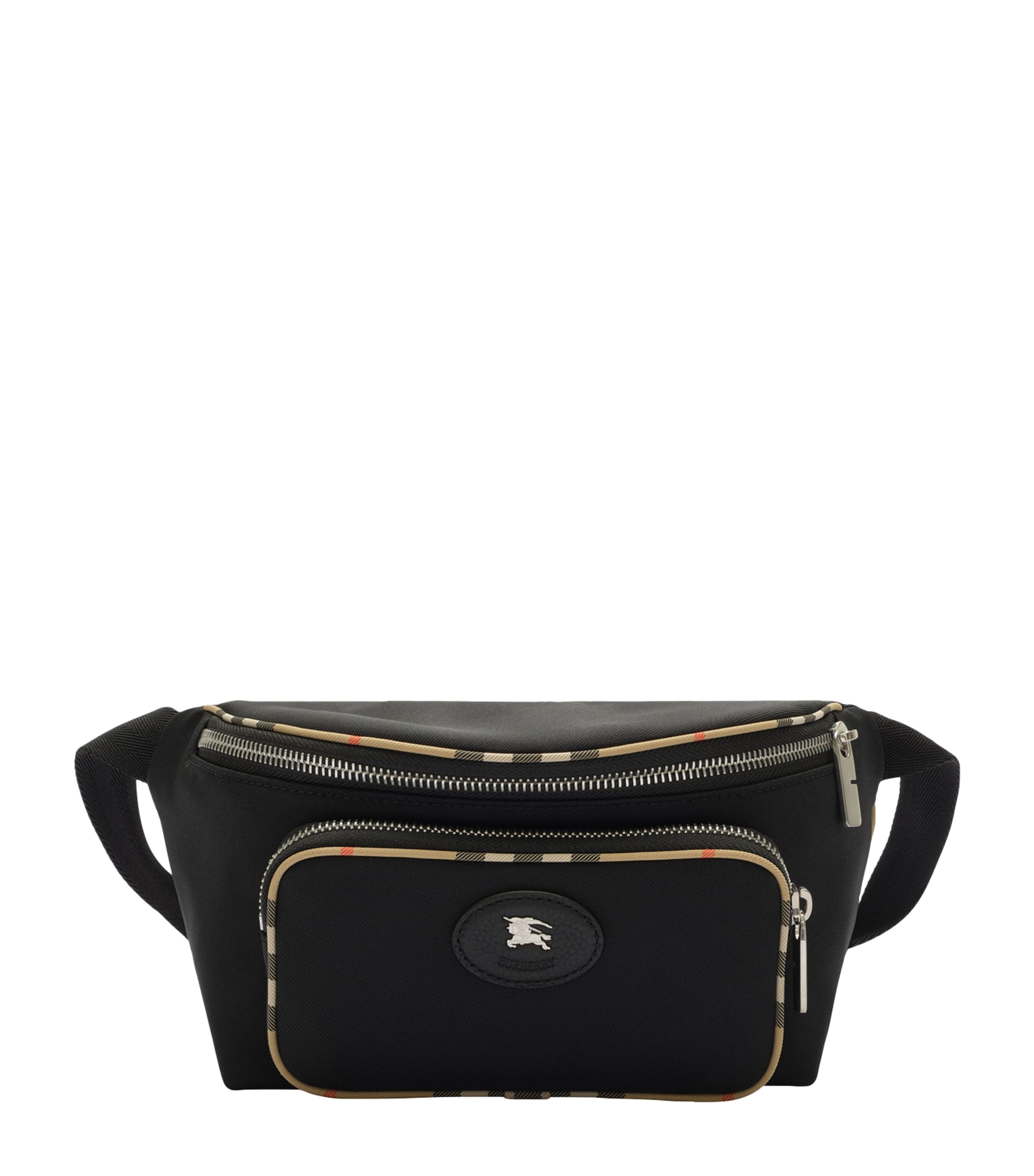 Burberry Check-Trim Belt Bag Black