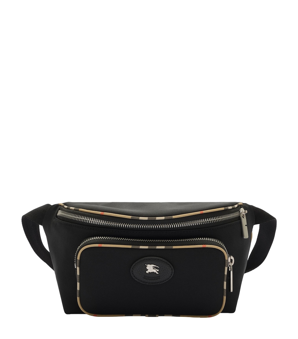 Burberry Check-Trim Belt Bag Black